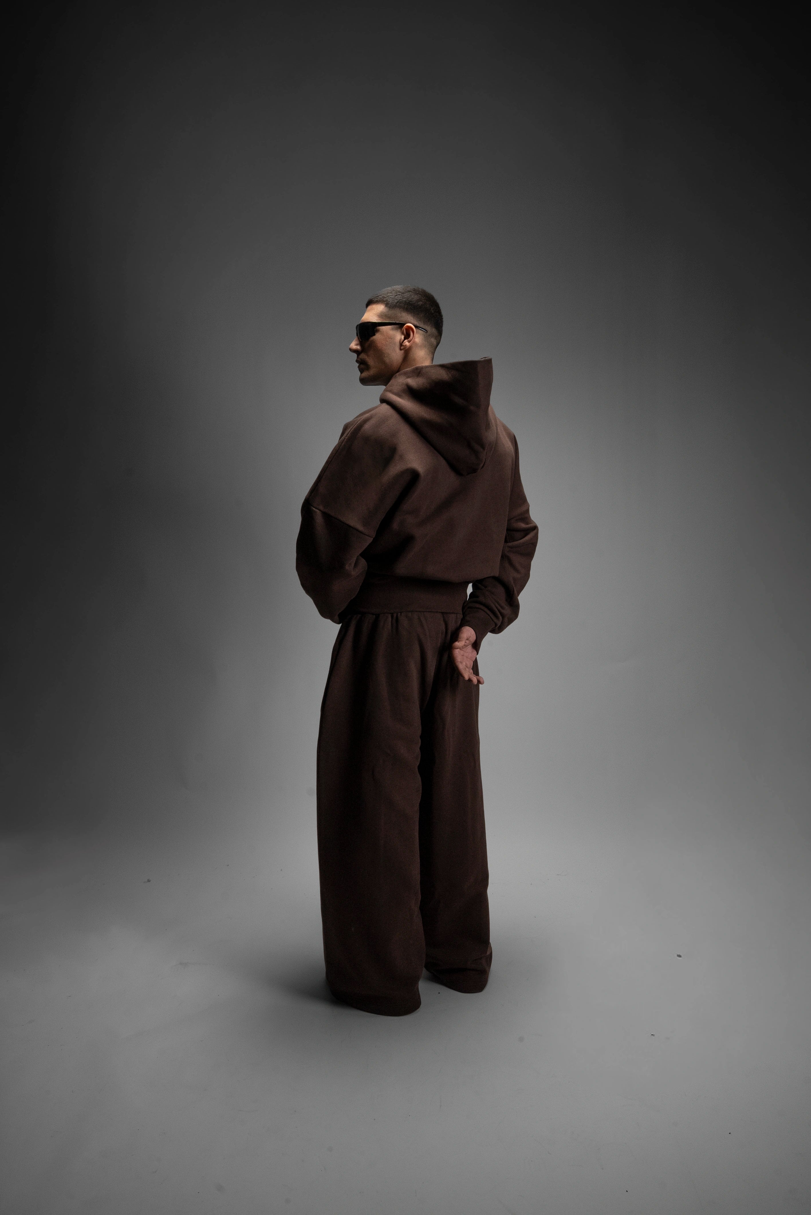 Y27 Ultra Heavy Organic Pull-Over, Cropped & Boxy, Mocha Brown [Pre-order. March 26th]