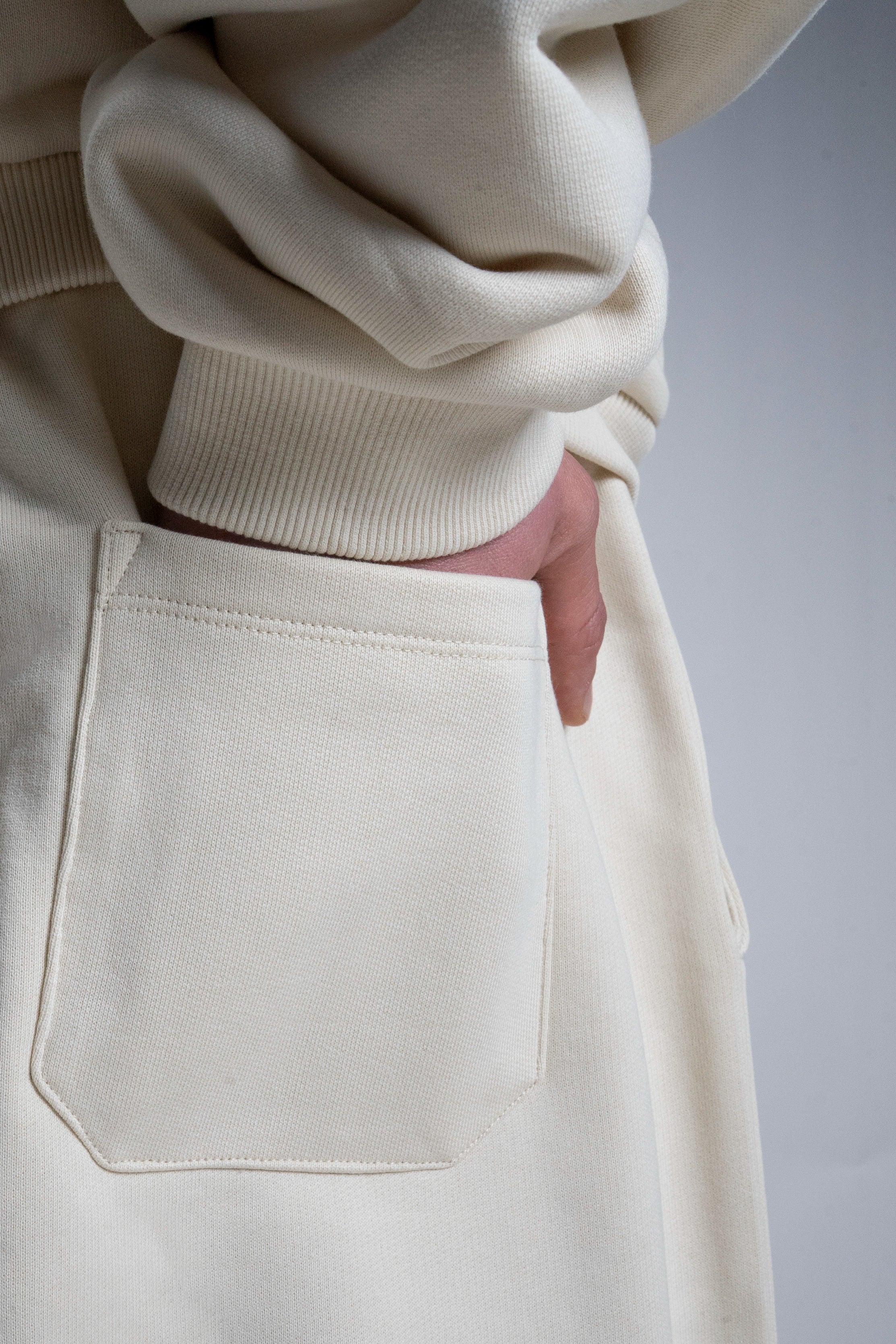 Z24 Athletic Baggy Shorts, Arctic Wolf — 530GSM Organic Fleece-Back Jersey [pre-order, March 23rd]