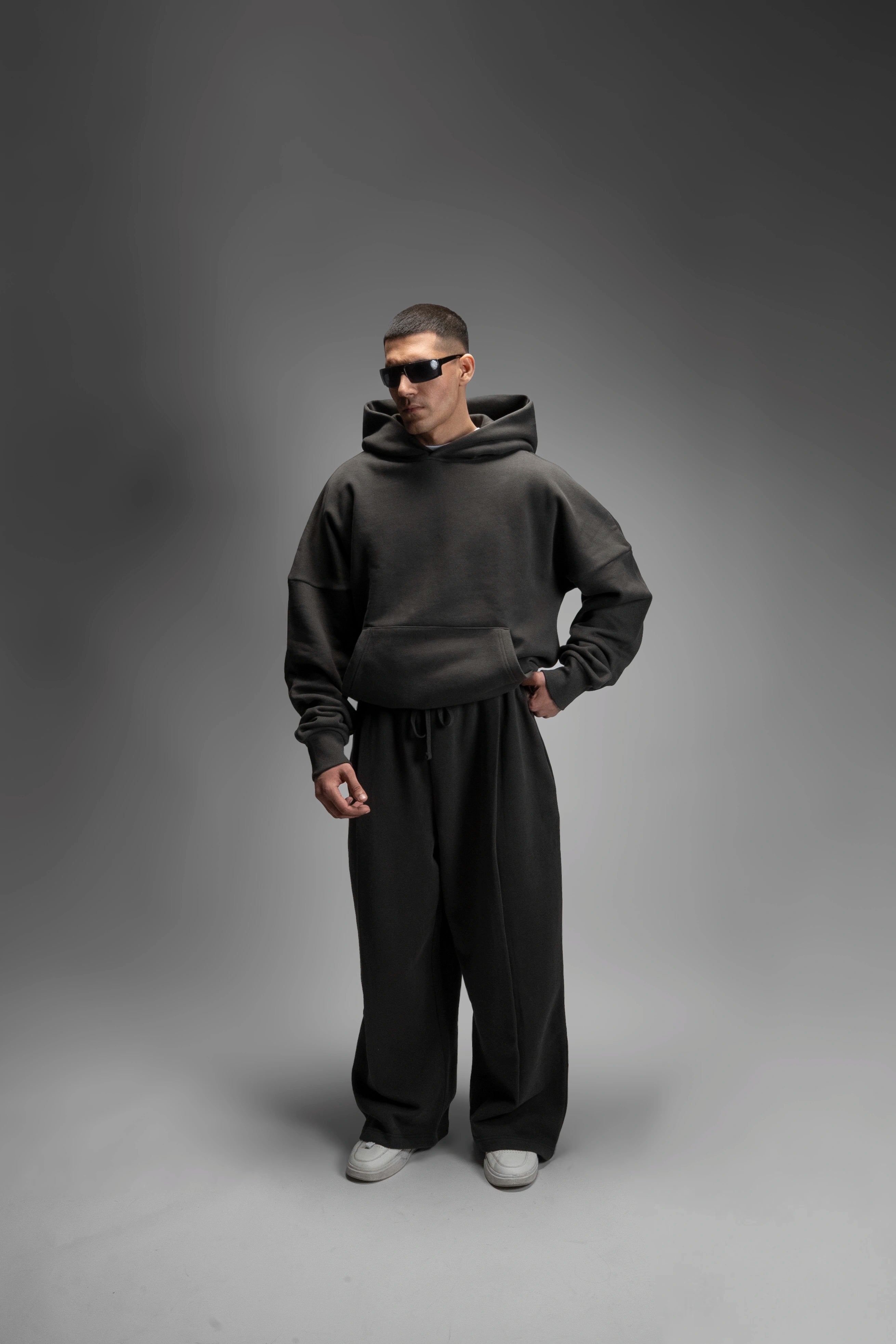 Y27 Ultra Heavy Organic Pull-Over, Cropped & Boxy, Volcanic Ash [Pre-Order, March 15th]