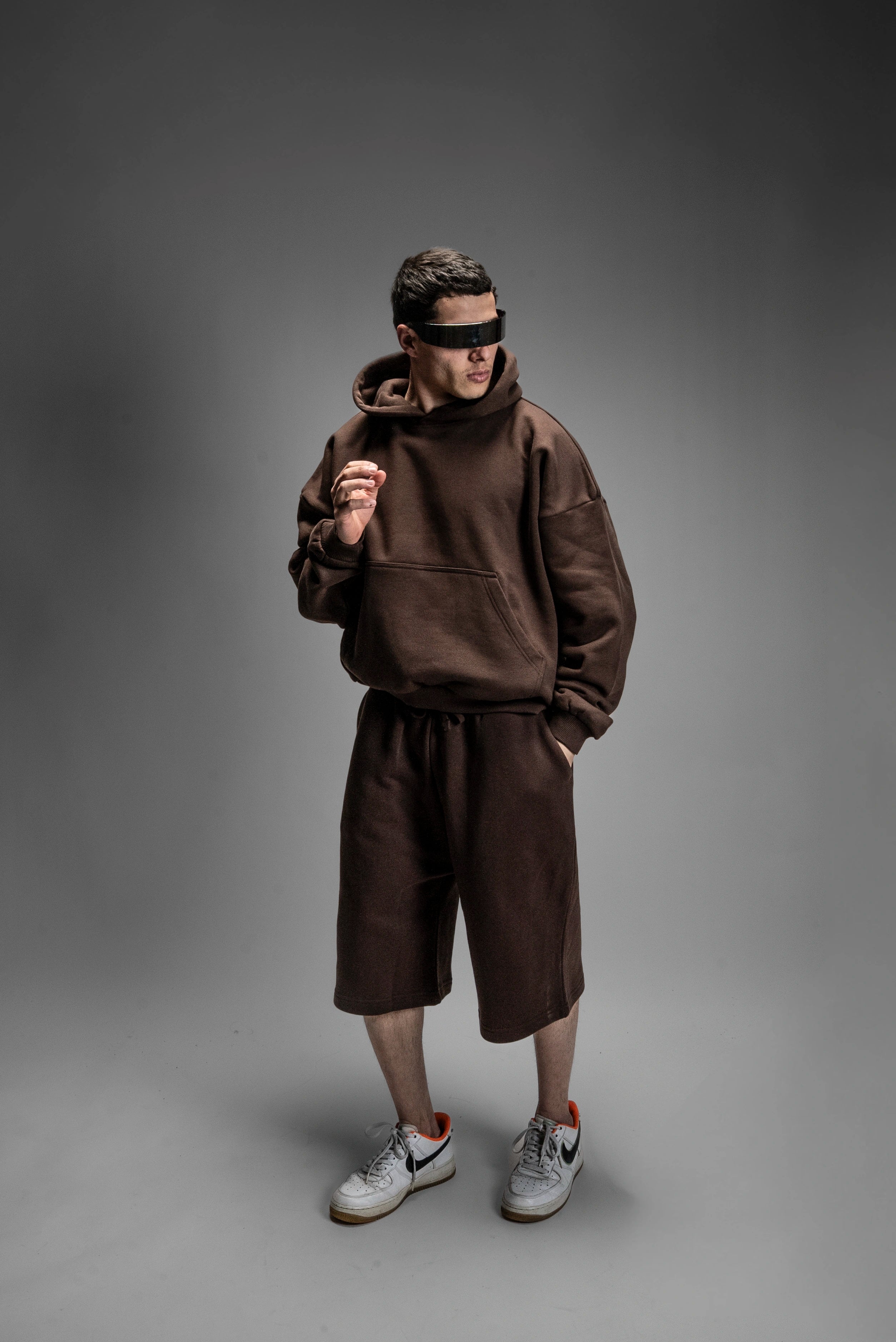 Z24 Athletic Baggy Shorts, Mocha Brown — 530GSM Organic Fleece-Back Jersey [March 23rd pre-order]