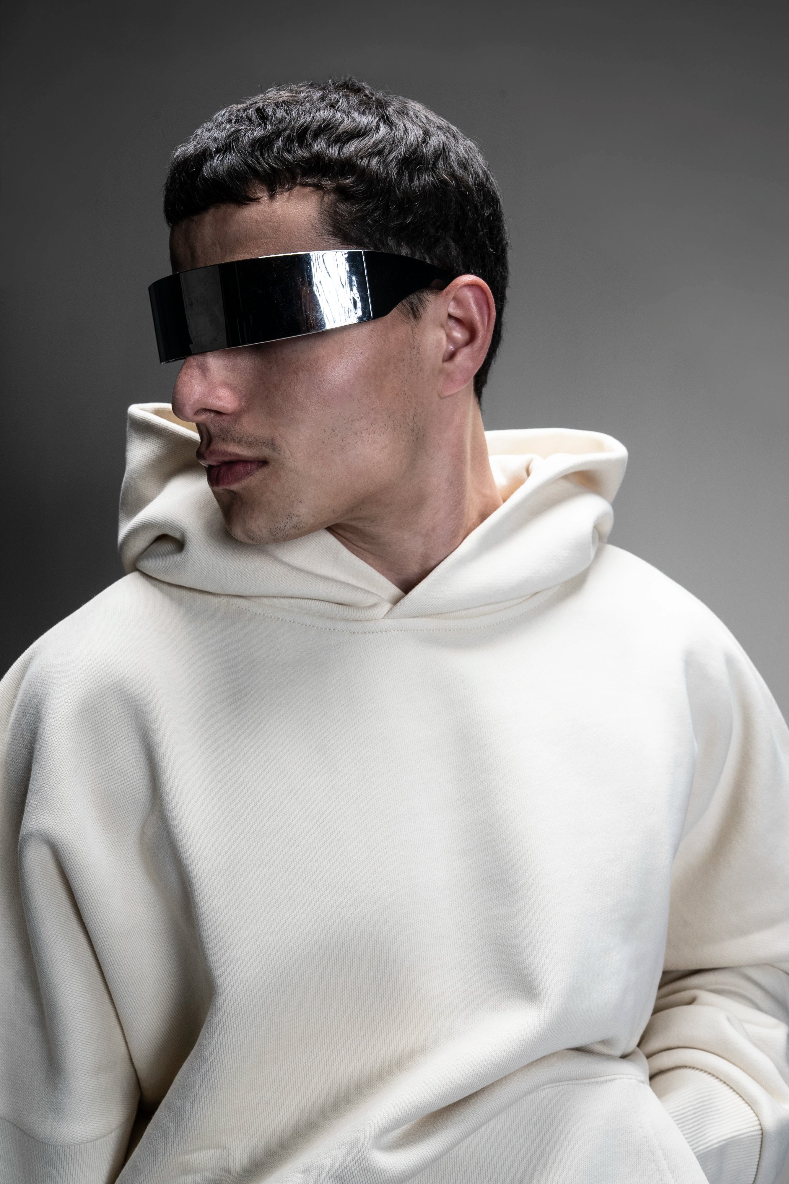 Y27 Ultra Heavy Organic Pull-Over, Cropped & Boxy, Artic Wolf [Pre-order]