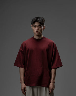 T32 Organic Heavy T-Shirt, Maroon [IN STOCK] - 2026