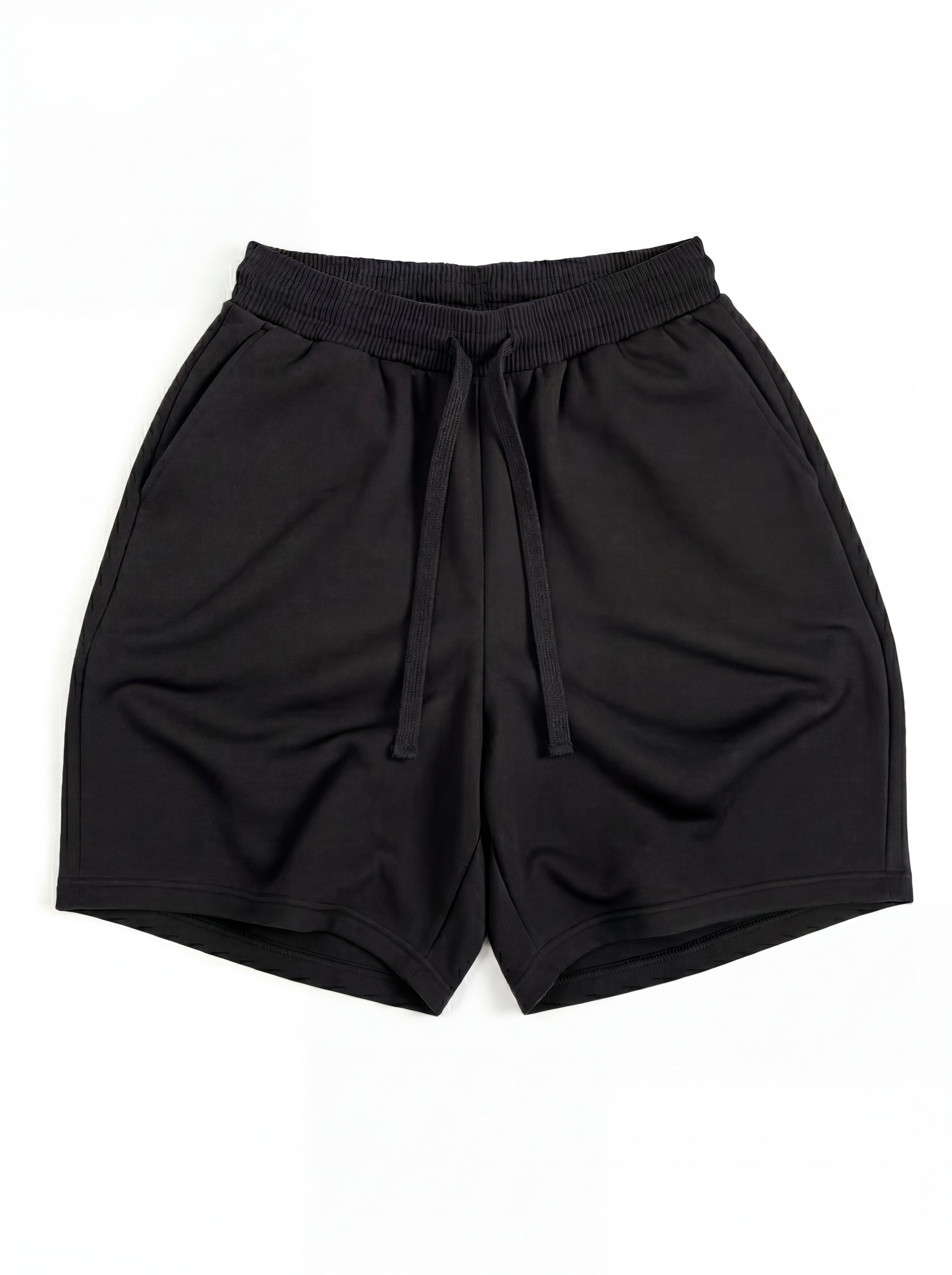 Z24 Athletic Baggy Shorts, Black — 530GSM Organic Fleece-Back Jersey [pre-order, March 23]