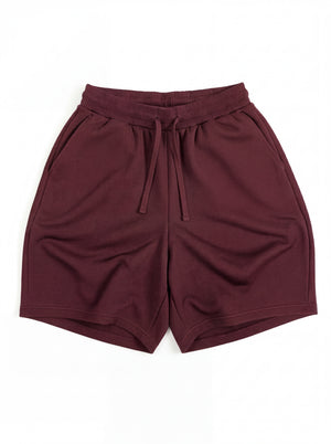 Z24 Athletic Baggy Shorts, Maroon - 530GSM Organic Fleece-Back Jersey [Pre-order. March 26th]