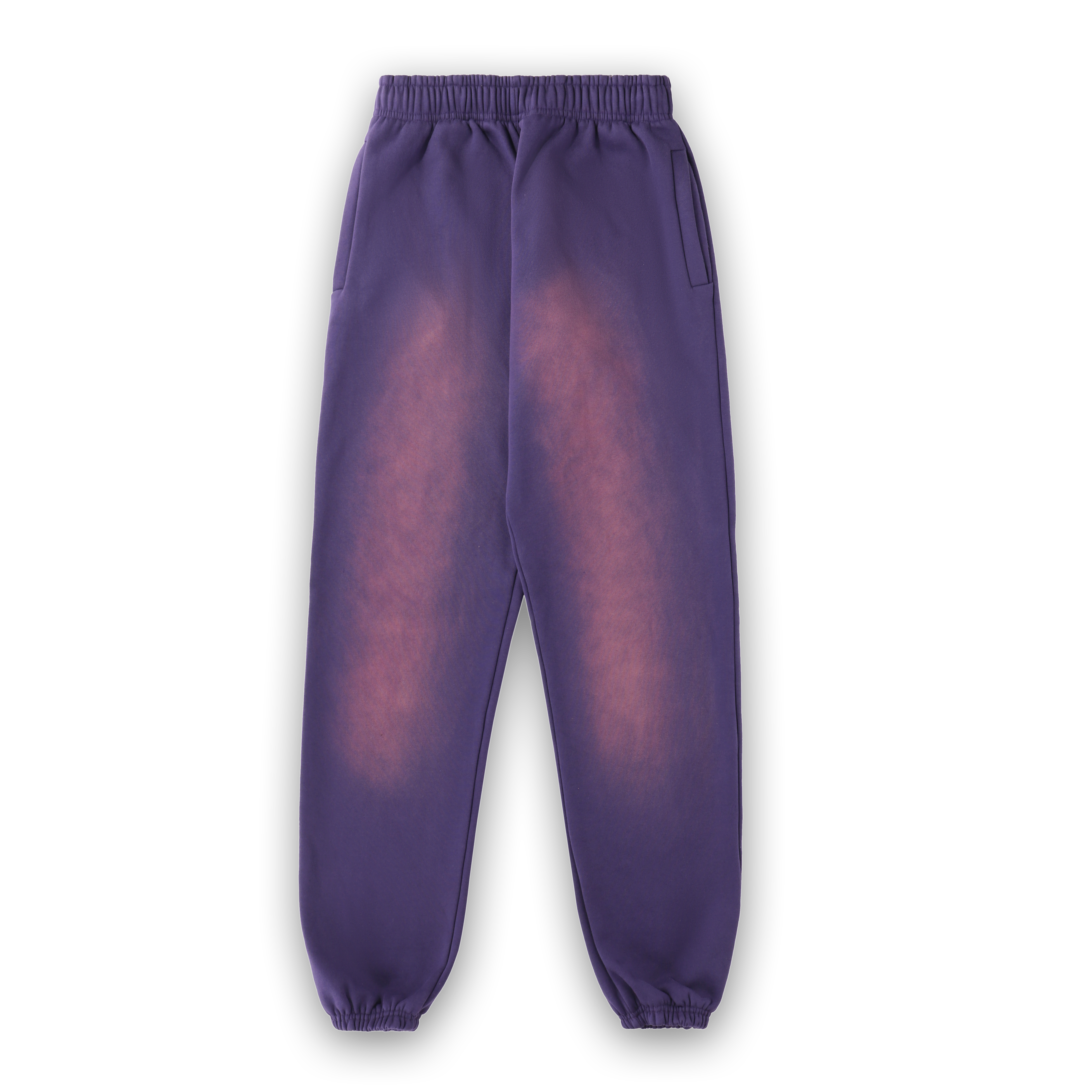 SE465 Oversized Sweat Pants- Deep Purple Rust Wash