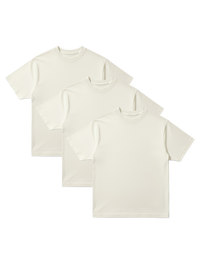 S32 Organic Standard Fit Cropped Tees, Artic Wolf 3-Pack