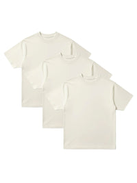 3-Pack Standard Fit Organic Cropped Tees, Artic Wolf