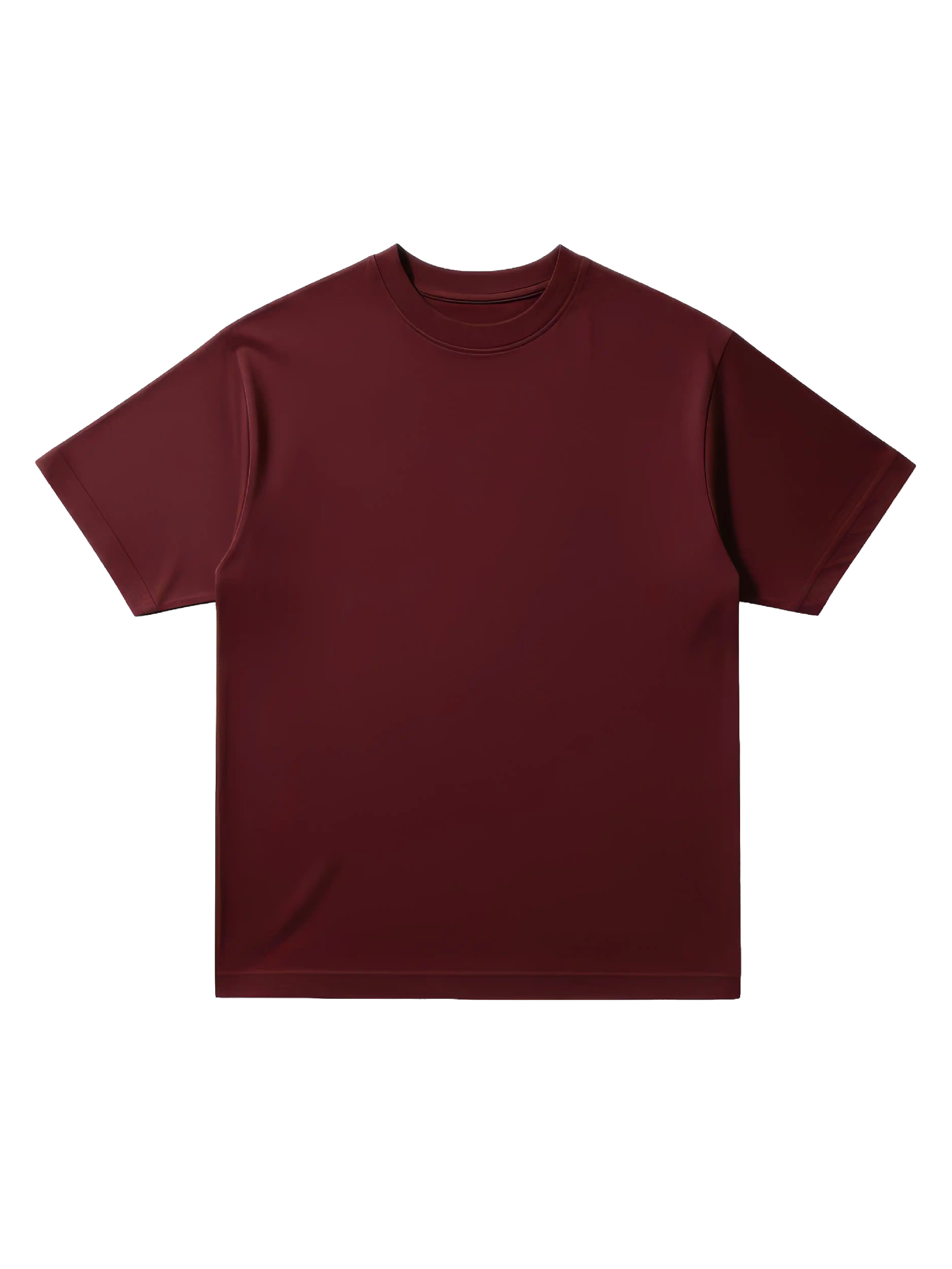 S32 Standard Fit Cropped T-Shirt — 220 GSM Organic Cotton - Maroon