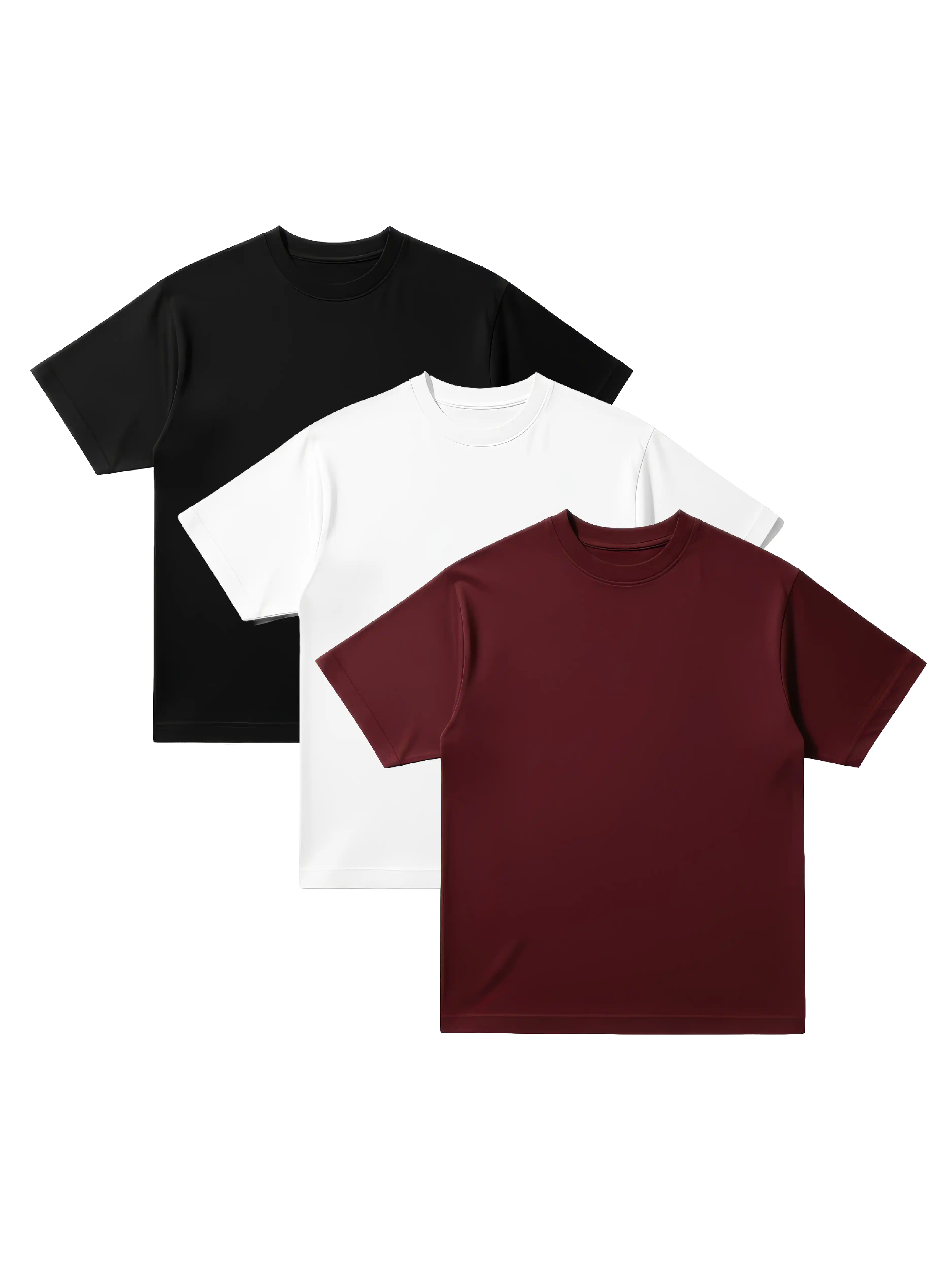 S32 Organic Standard Fit Cropped Tees, Ember 3-Pack