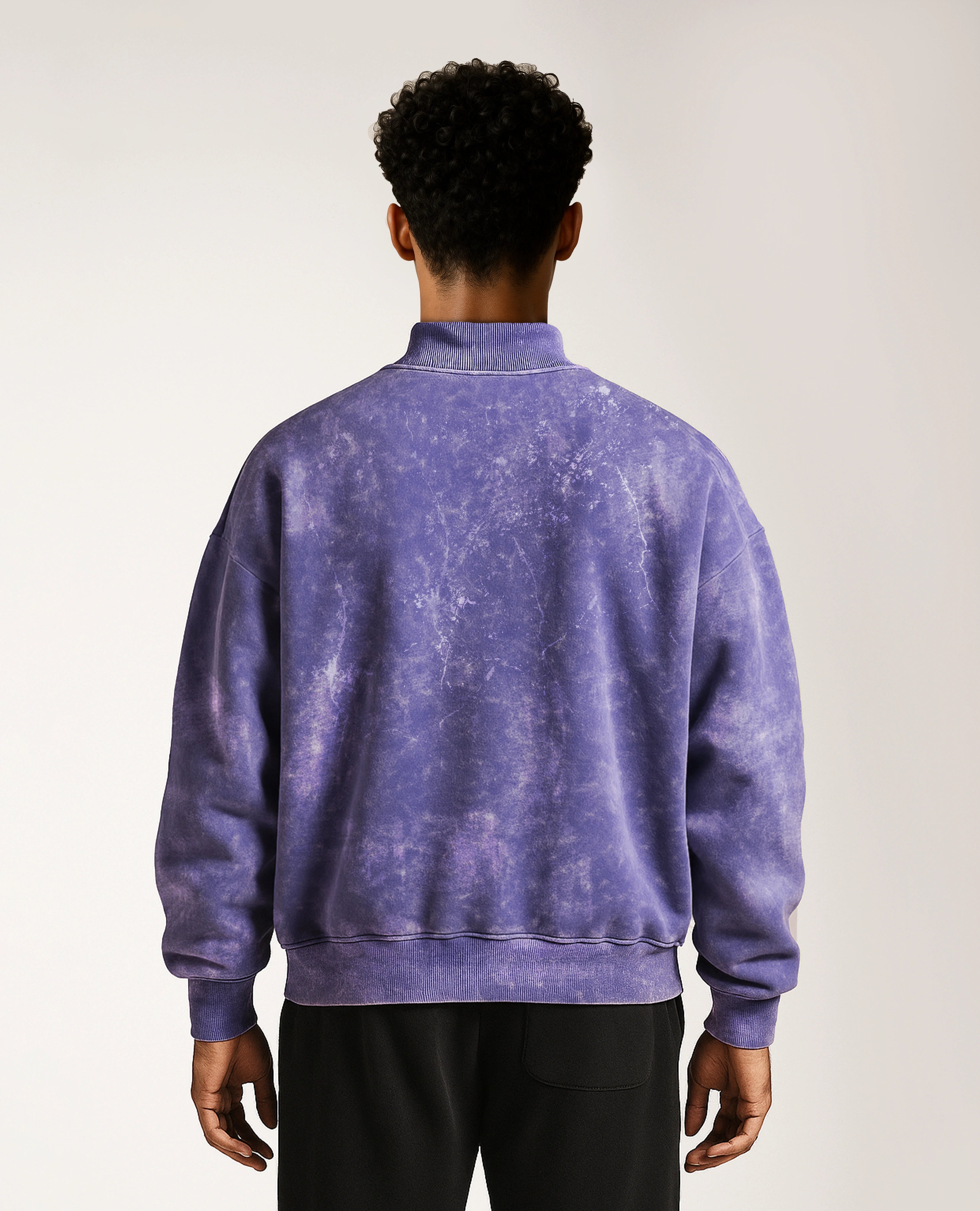SE510CF1 - Marbled Indigo Crewneck (Pre-Order)