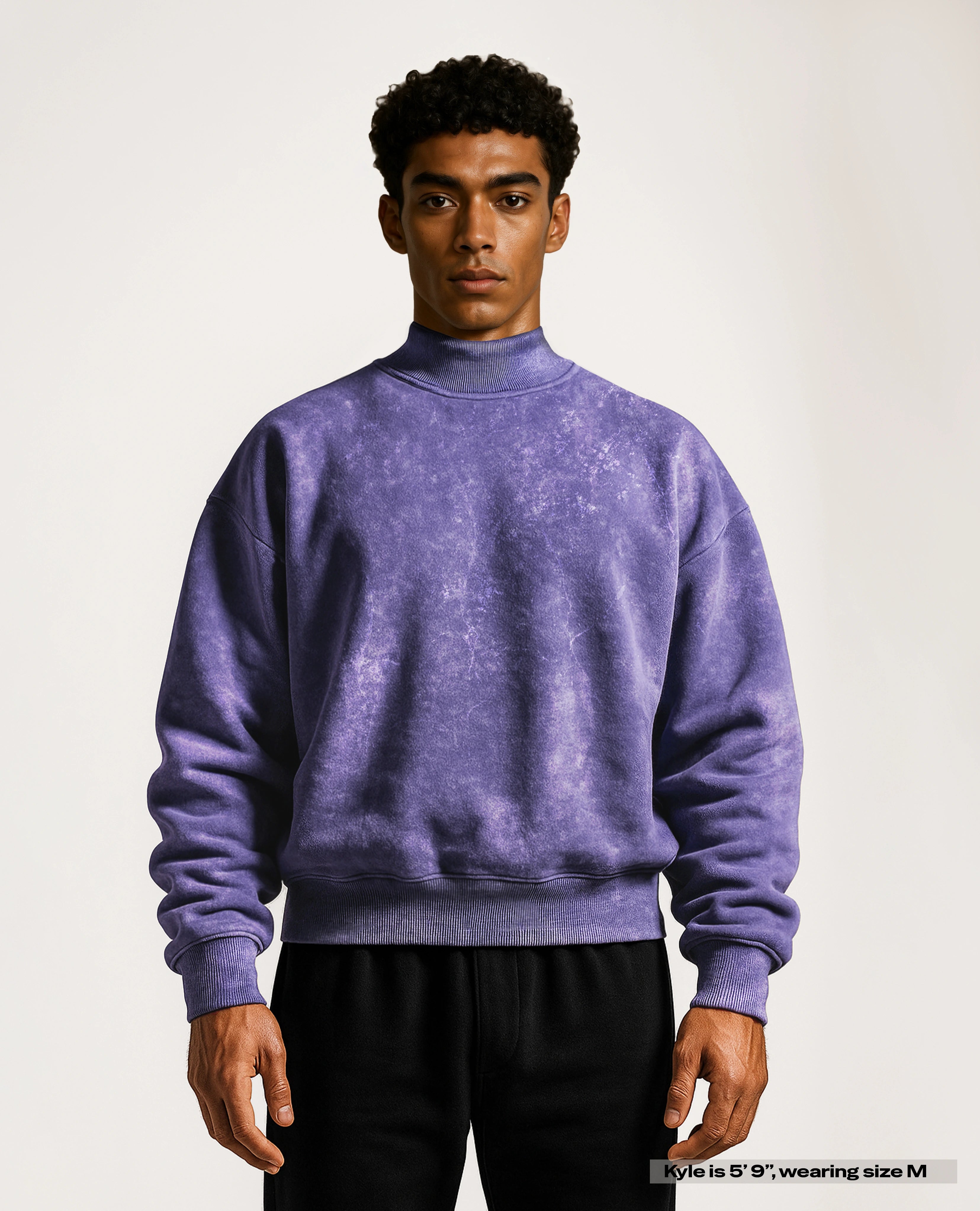 SE510CF1 - Marbled Indigo Crewneck (Pre-Order)