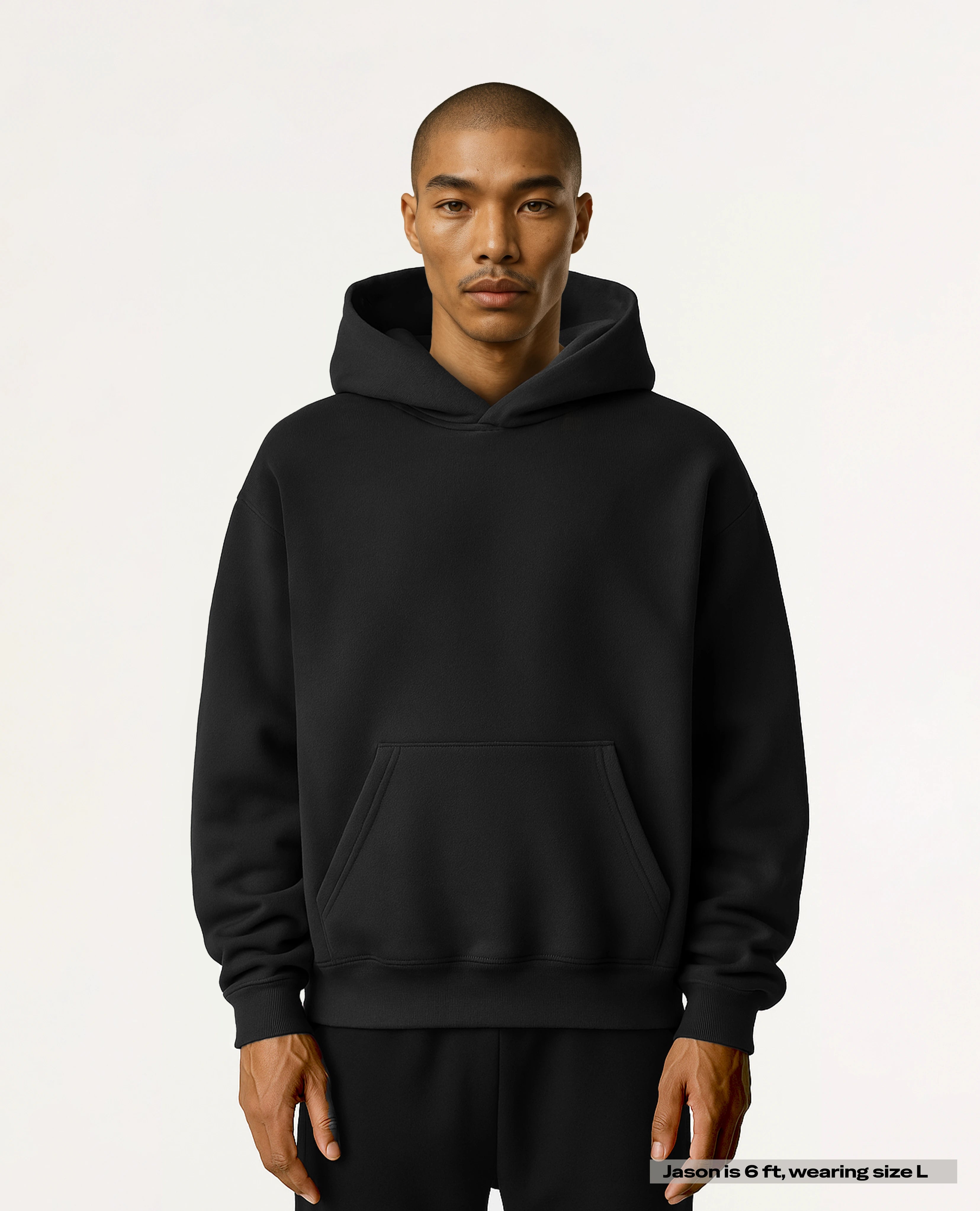 SE465F1 - Obsidian Black Hoodie, Final Sale SE465F1 - Obsidian Black Hoodie, Final Sale