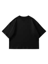 Heavy Oversized Tee, 310GSM Organic Cotton, Black