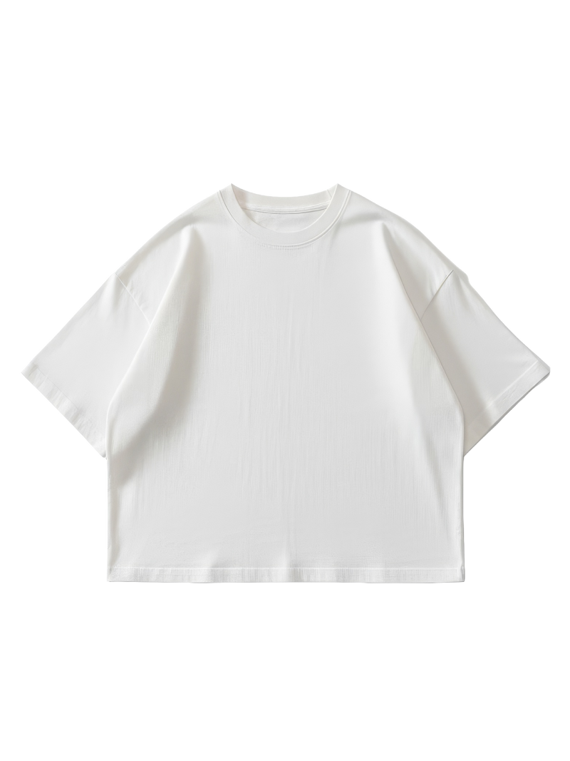 Heavy Oversized Tee, 310GSM Organic Cotton, White