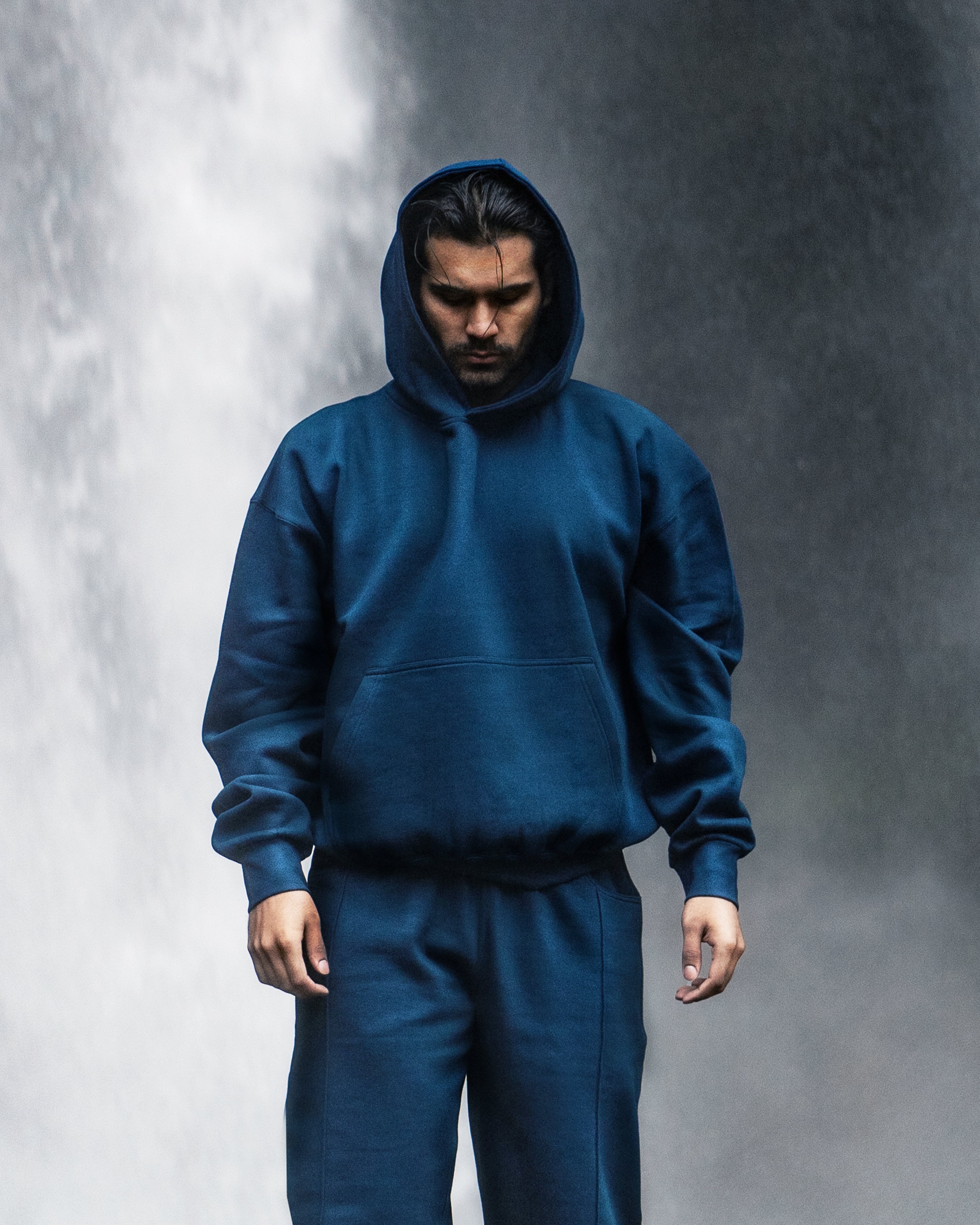 Core Series Cobalt Blue Sweatsuit Bundle + Heavy Lux T31 Shirt