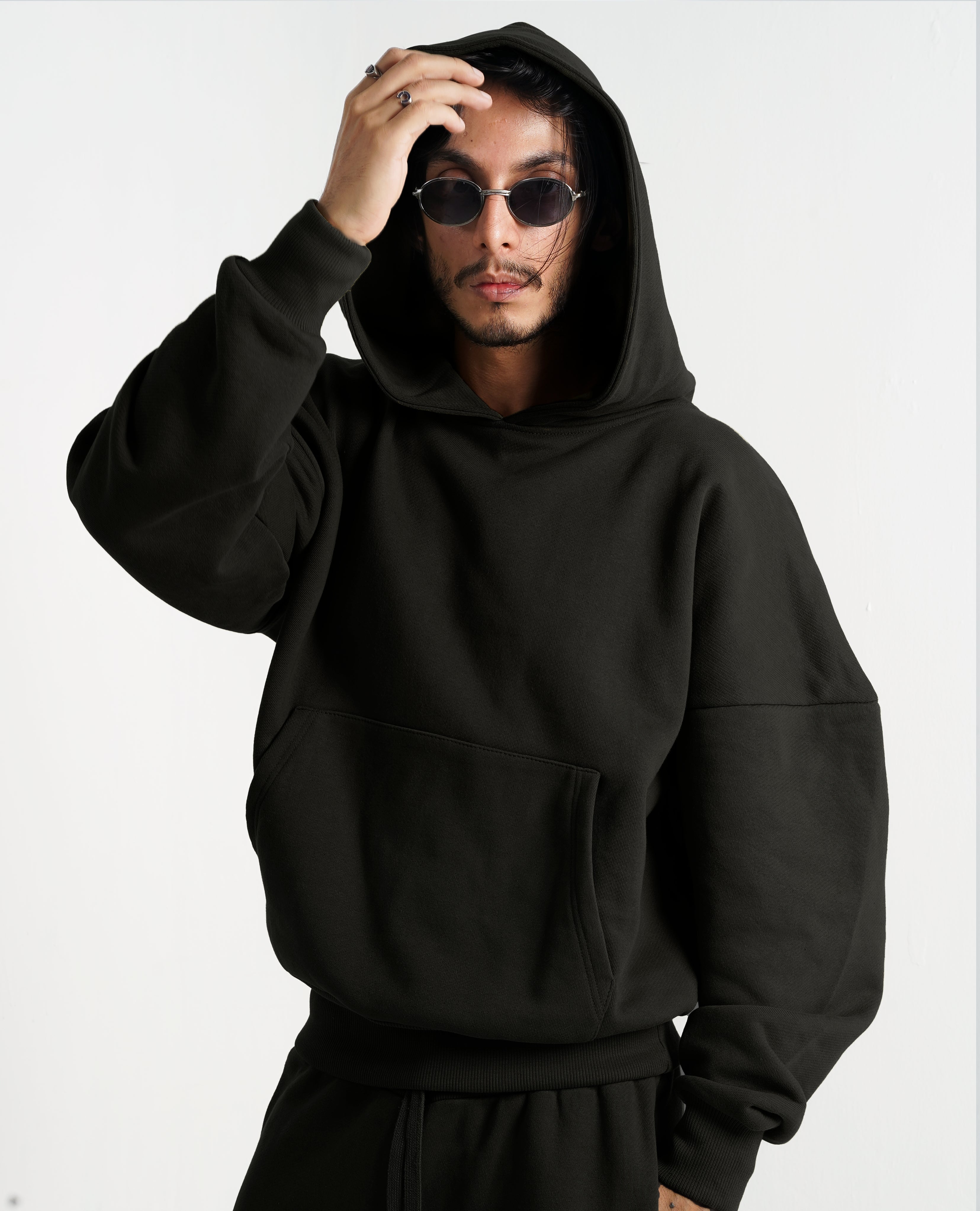 Y27 Ultra Heavy Organic Pull-Over, Jet Black