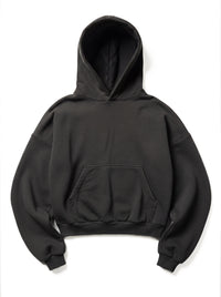 Z25 Athletic Cropped Hoodie, Volcanic Ash — 530GSM Organic Jersey Fleece-back [Pre-order, March 23rd]