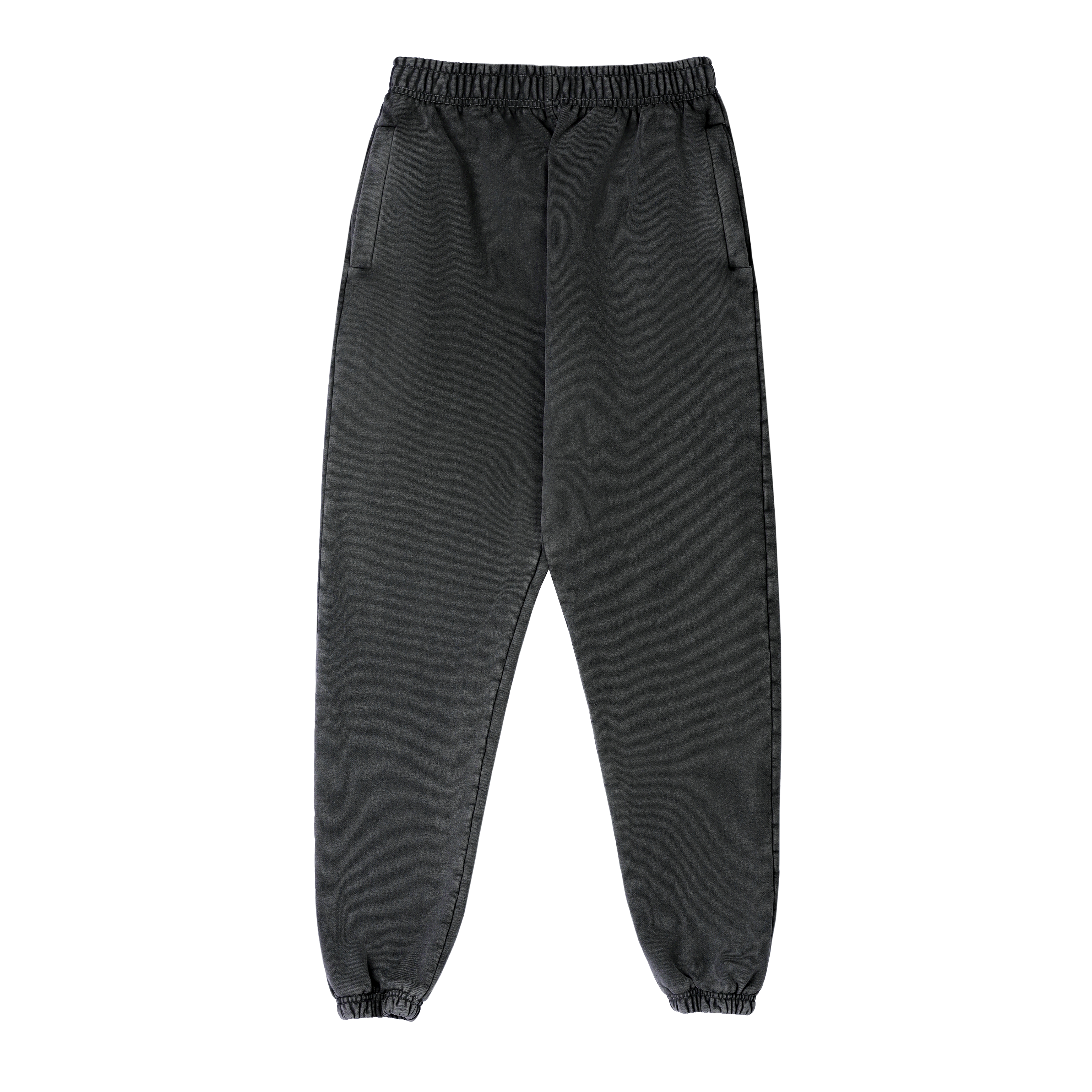 SE500T Oversized Sweat Pants- Dark Marl Grey Stonewash, Pants