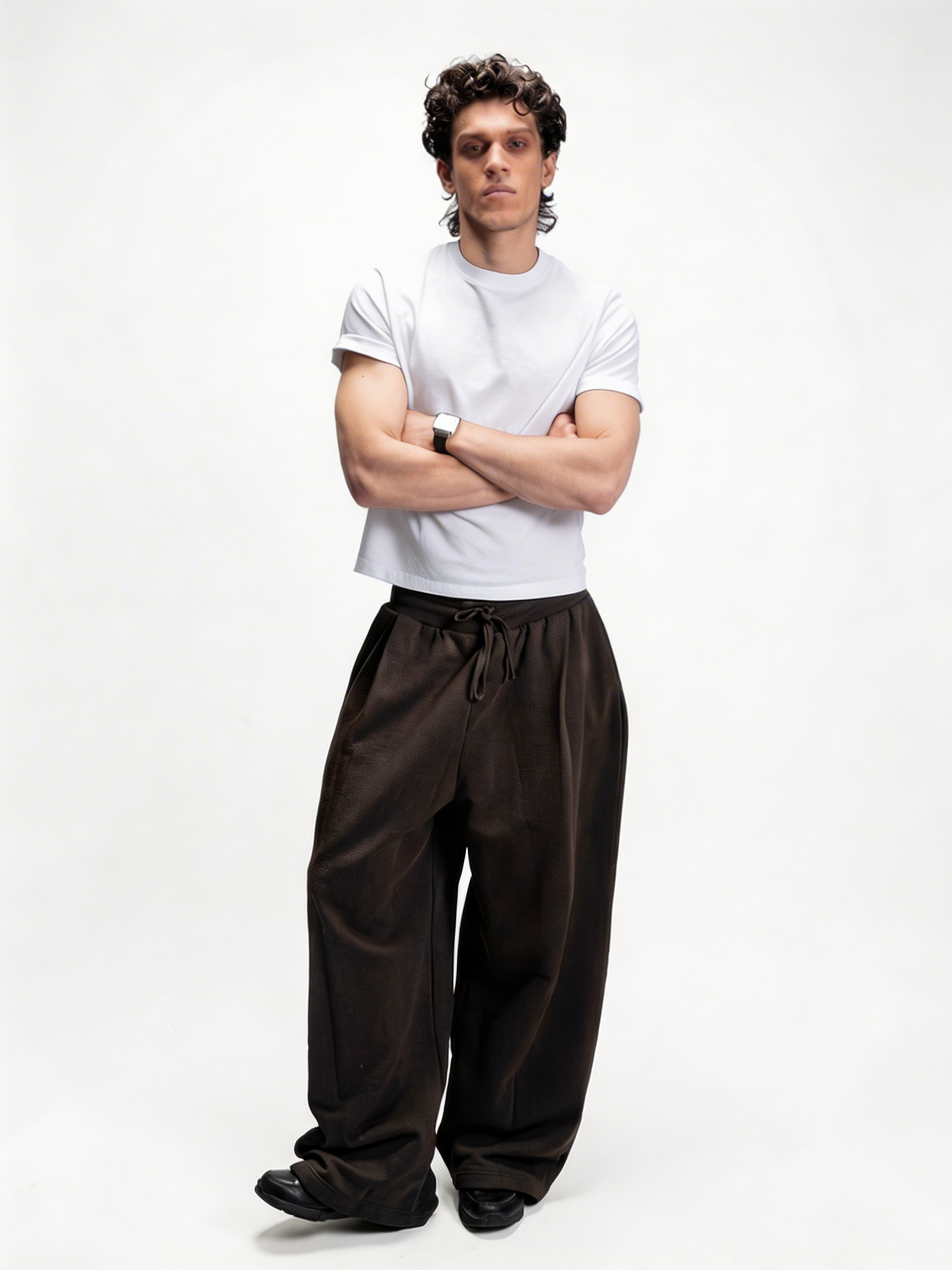 S32 Standard Fit Cropped T-Shirt — 220 GSM Organic Cotton - White