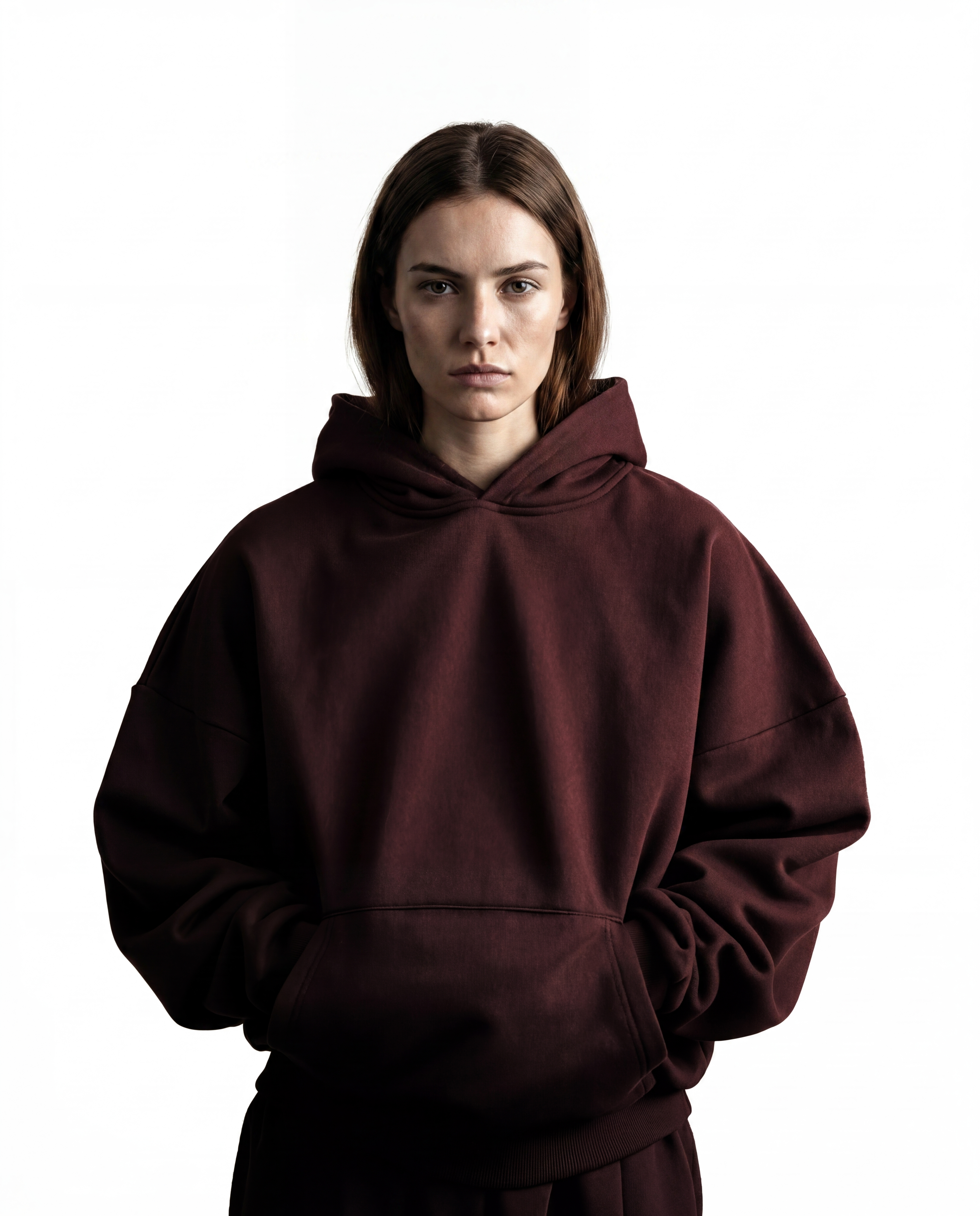 Y27 - Heavy Boxy Organic Hoodie — Maroon [520 GSM]