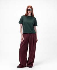 S32 Standard Fit Cropped T-Shirt — 220 GSM Organic Cotton - Pine Green