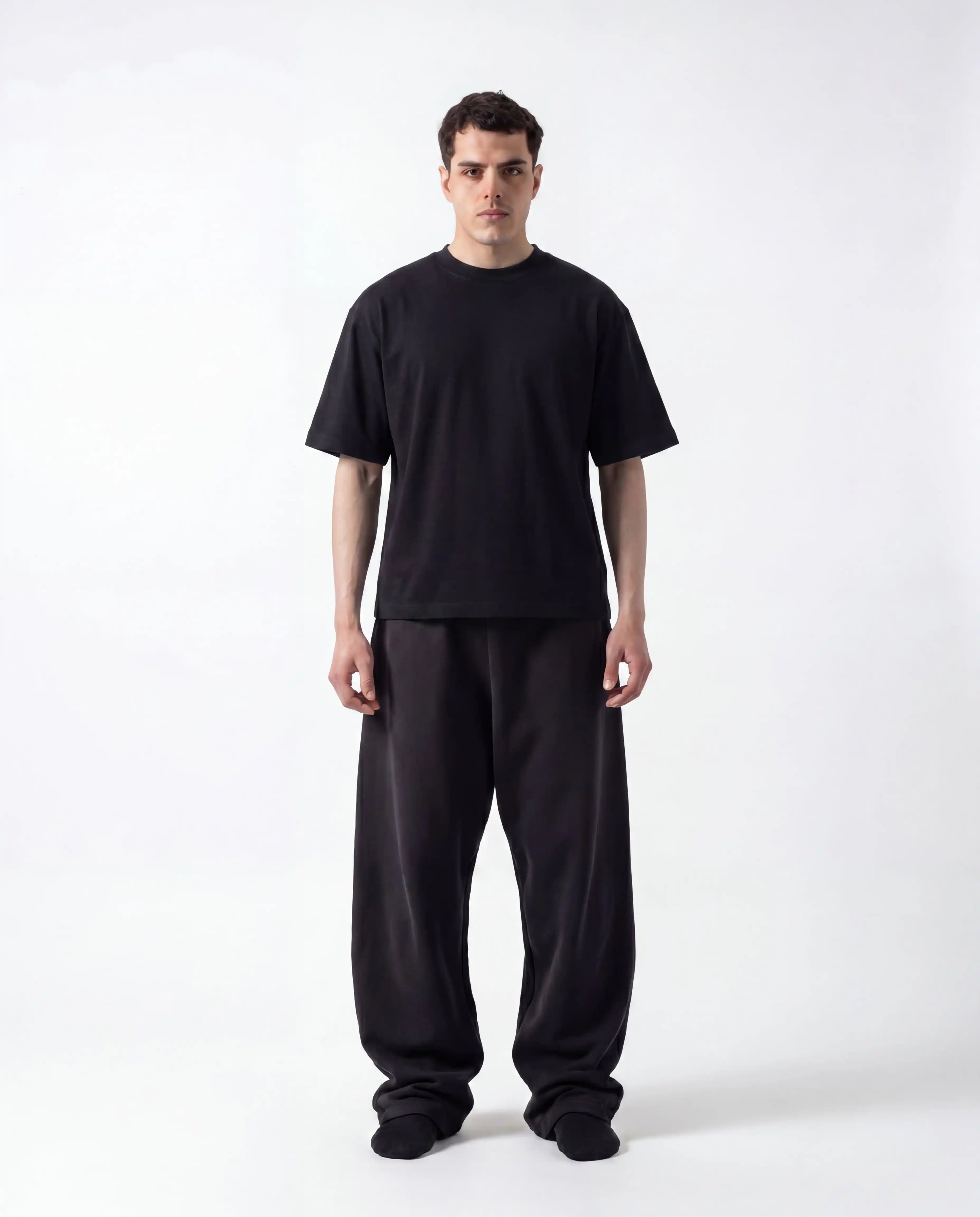 G32 Everyday Relaxed cropped Tees — 260 GSM Organic Cotton, 3-Pack Classic Black