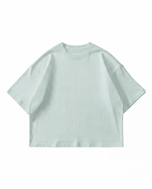T32 Heavy Oversized Tee, 310GSM Organic Cotton, Mineral Sage