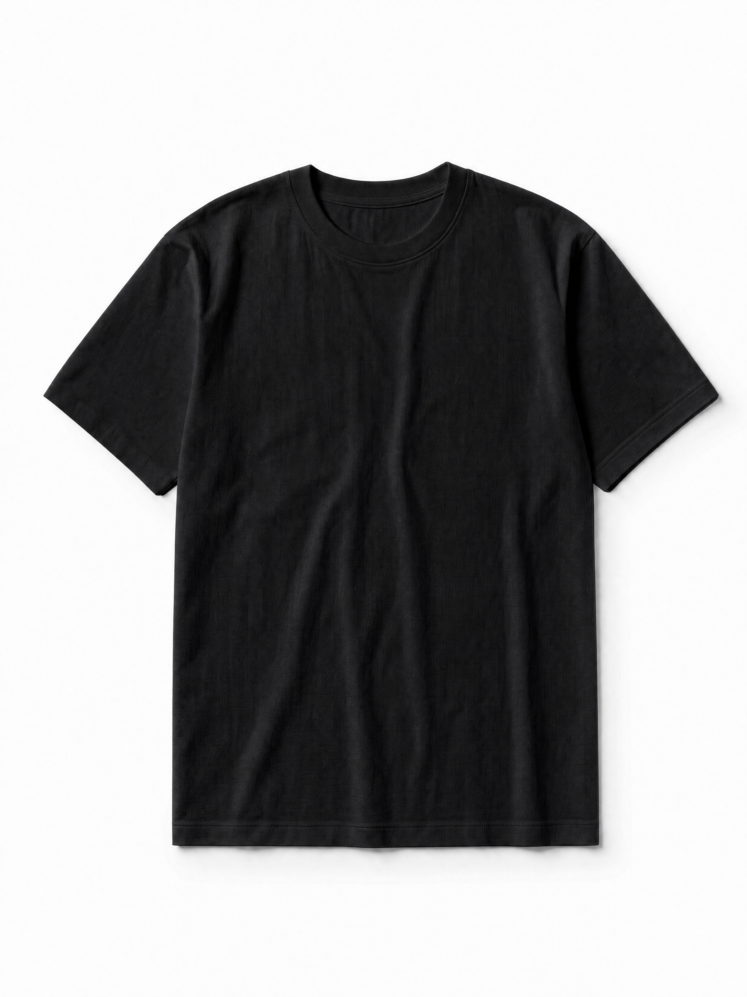 Regular Fit Tee, 240GSM Organic cotton - Black