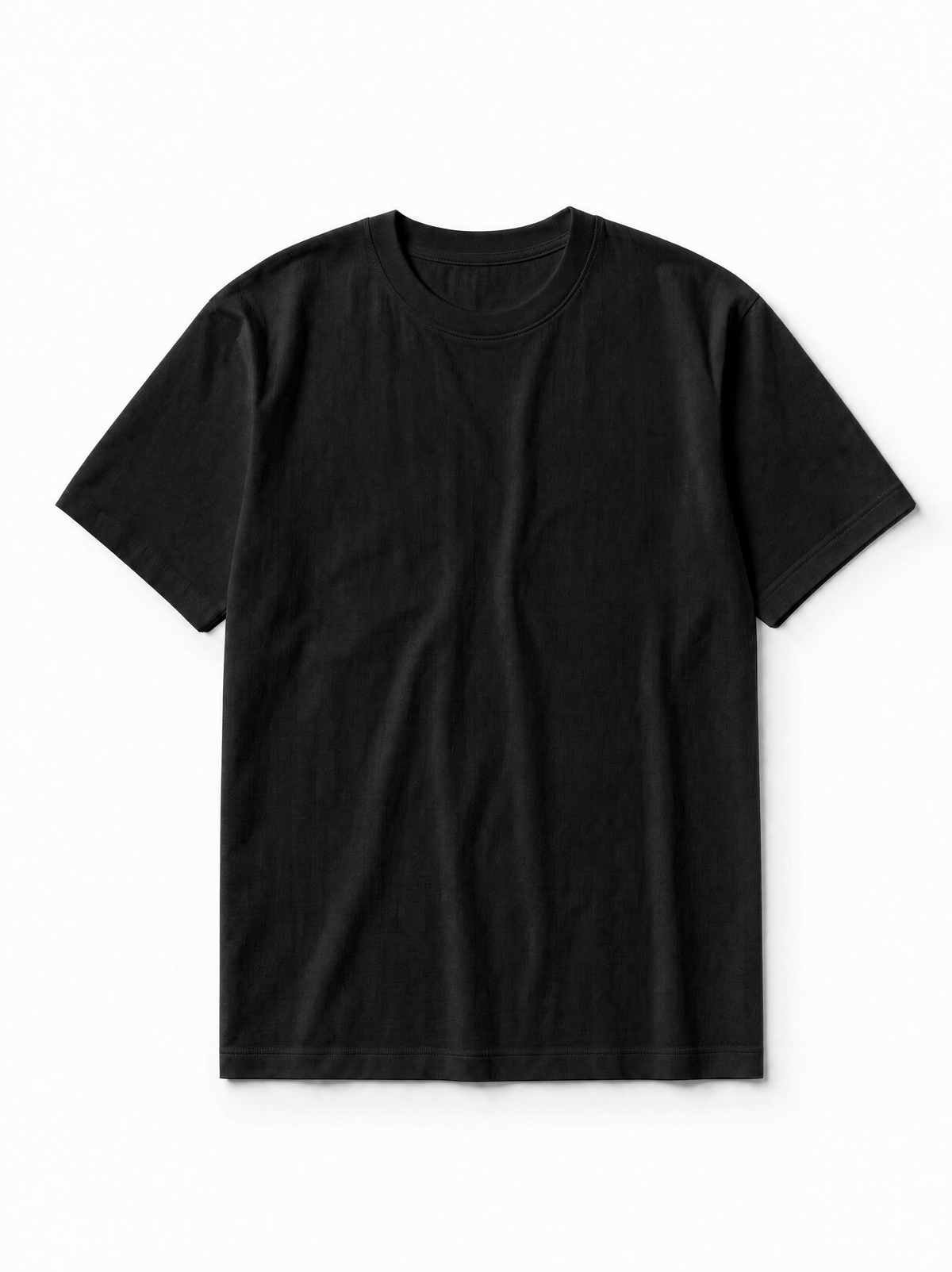 Regular Fit Tee, 240GSM Organic cotton - Black