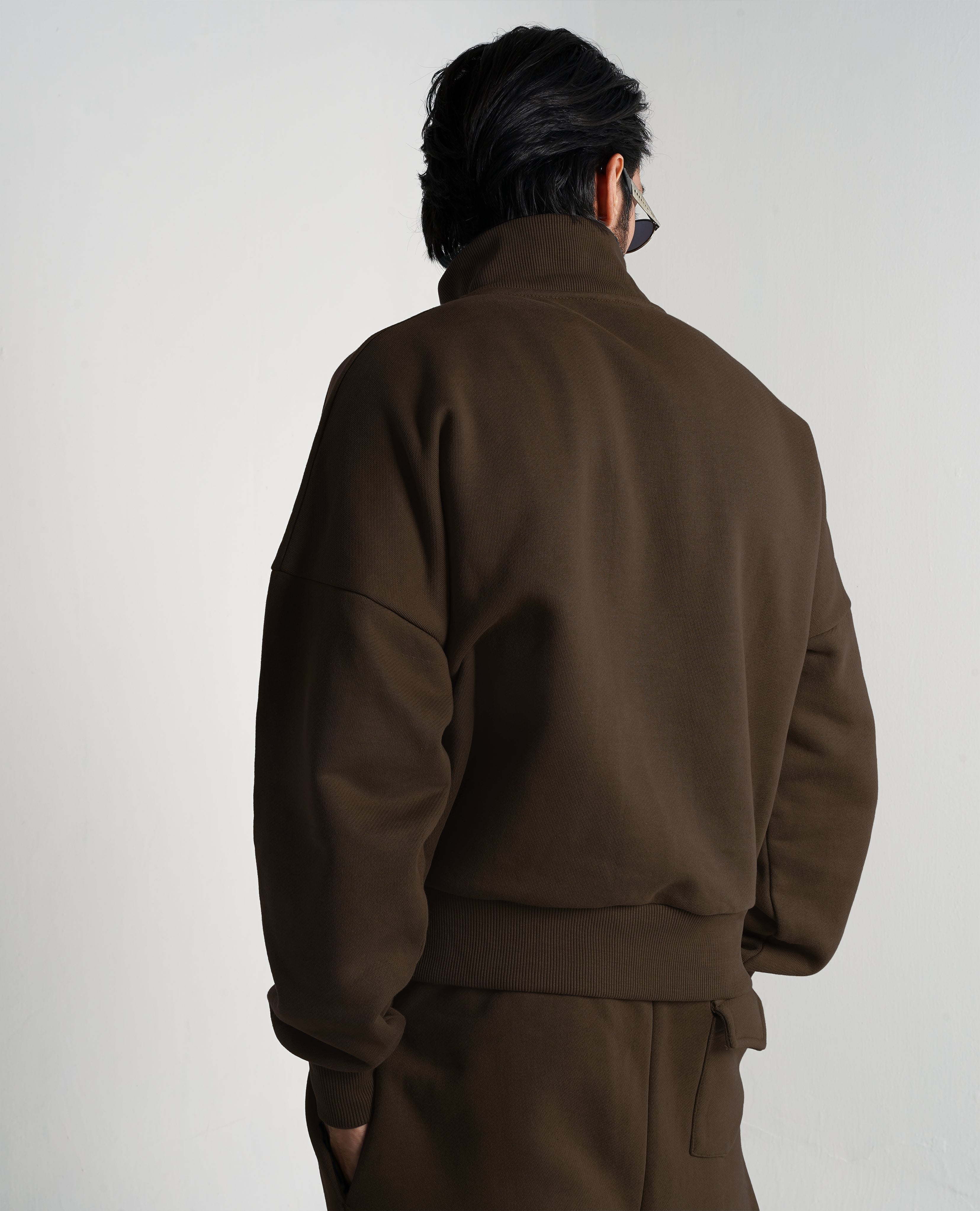 Y28 Ultra Heavy Organic Quarter Zip, Mocha Brown [Pre-Order Ships Feb 10th]