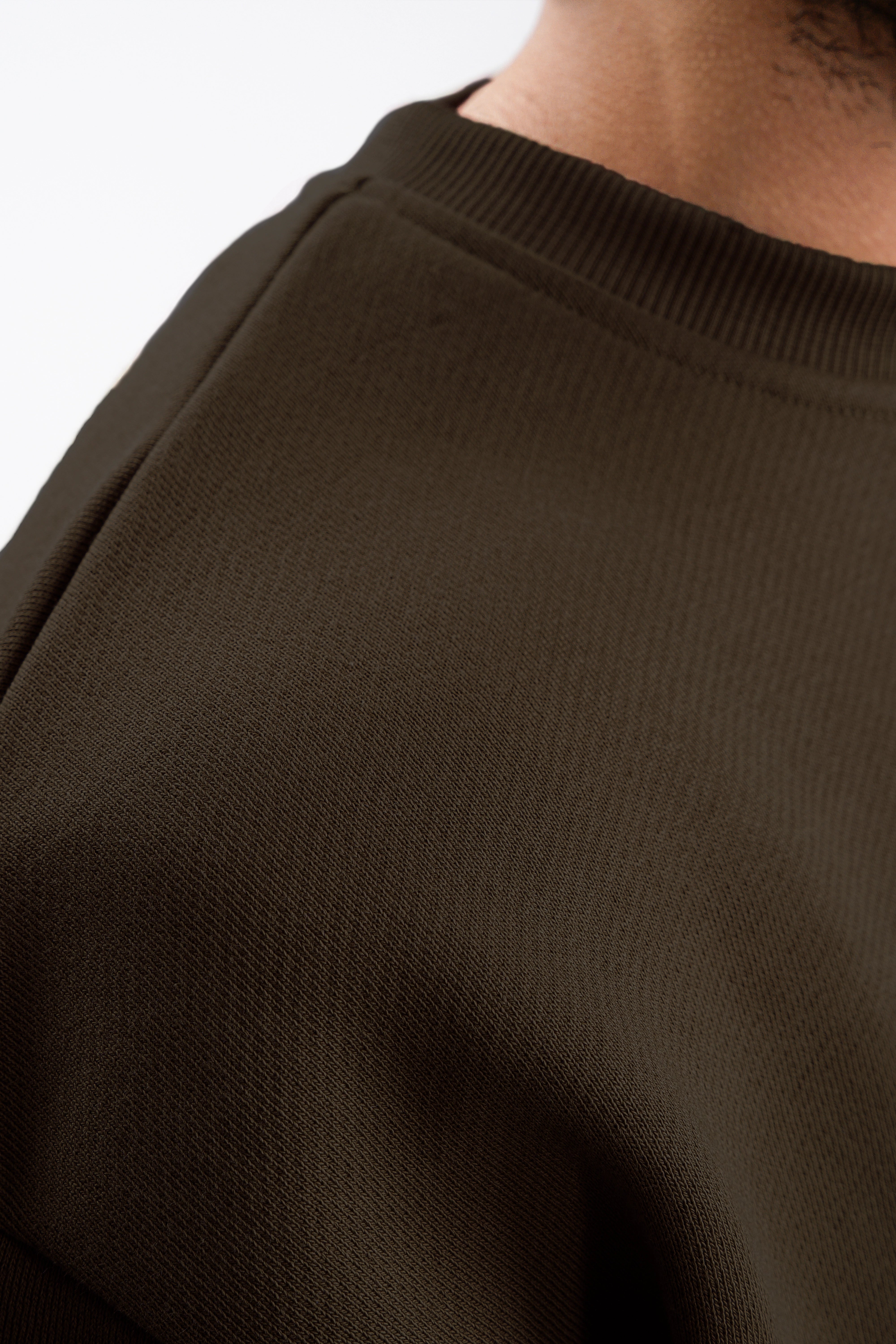Y31 Ultra Heavy Organic Long Sleeve Sweatshirt, Mocha Brown