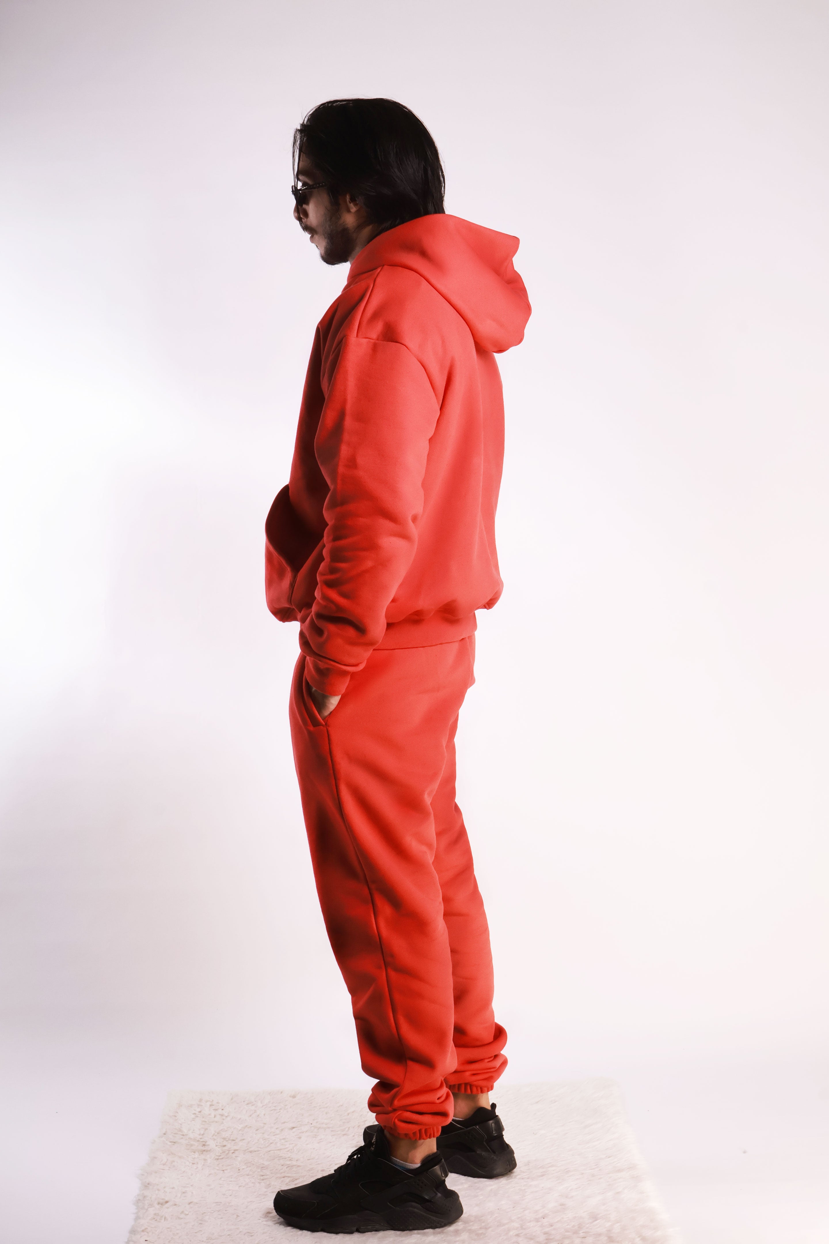 SE465 Oversized Sweat Pants Blood Red