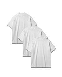 R32 White Raglan Tee Bundle (3-Pack) – 220GSM GOTS organic