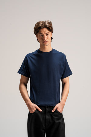 S32 Standard Cropped Tee, 240 GSM Organic Cotton - Poseidon