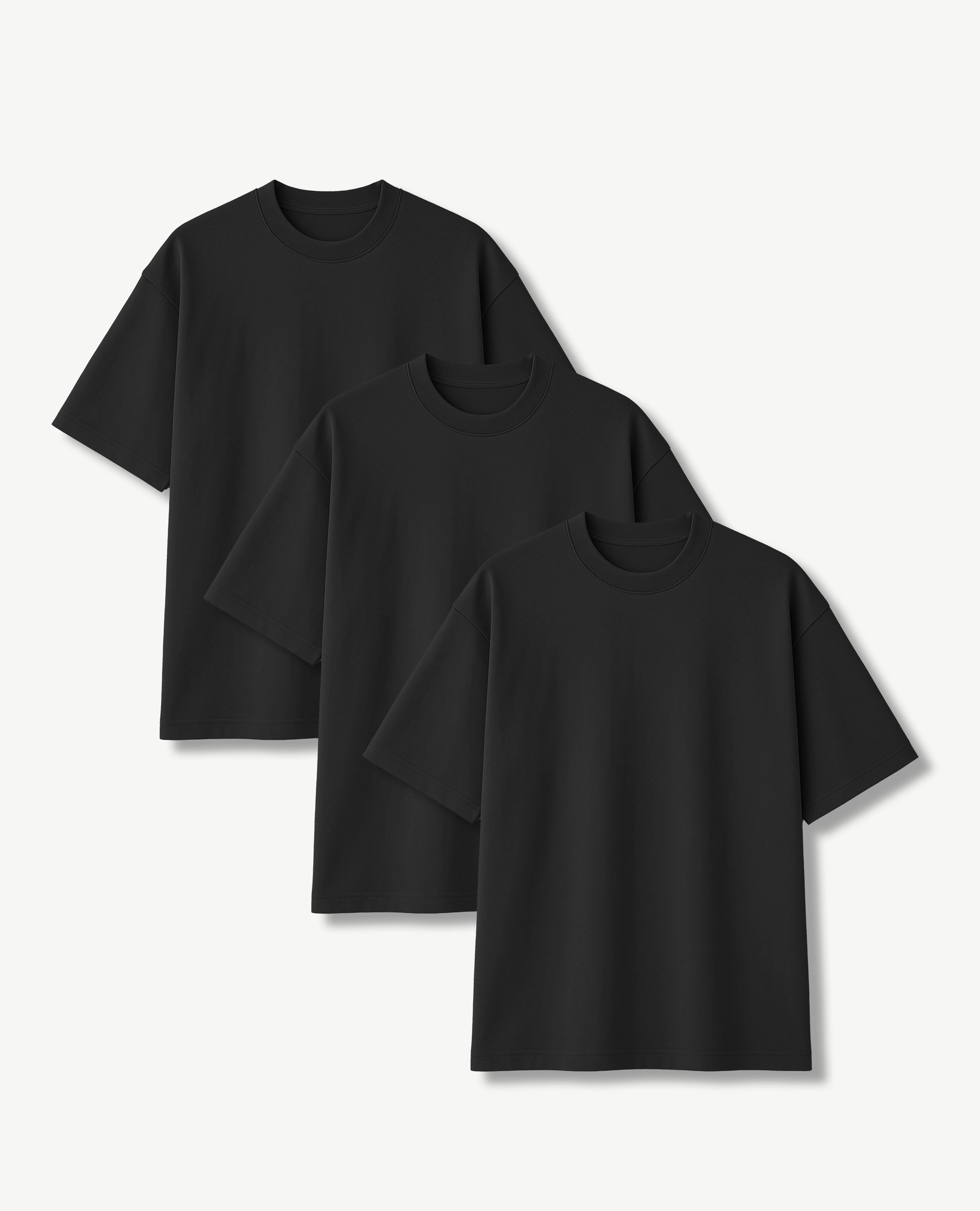 T32 Organic Heavy T-Shirt, Black 3-PACK