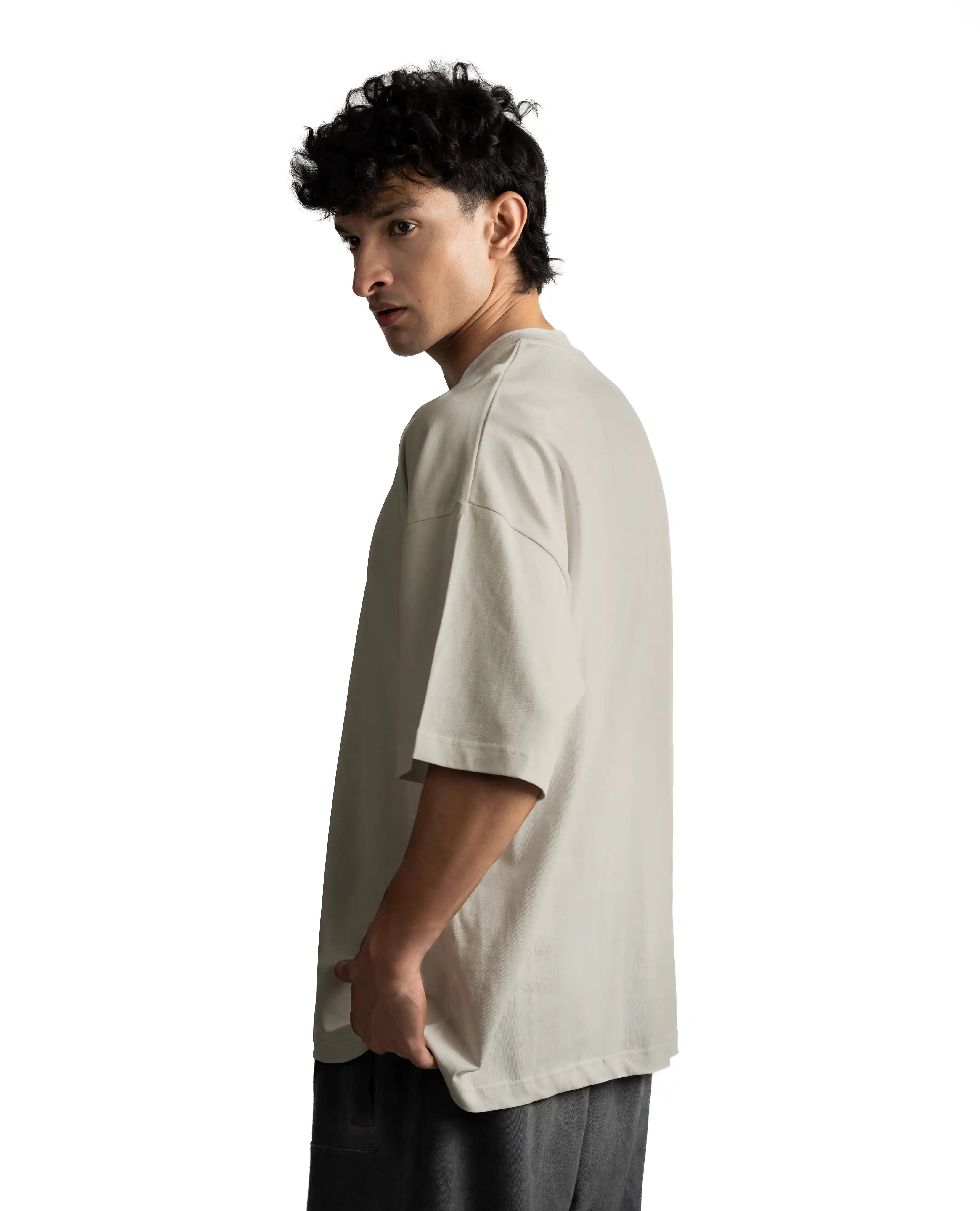 T32 Organic Heavy Oversized T-Shirt, Smokey Taupe - 2026