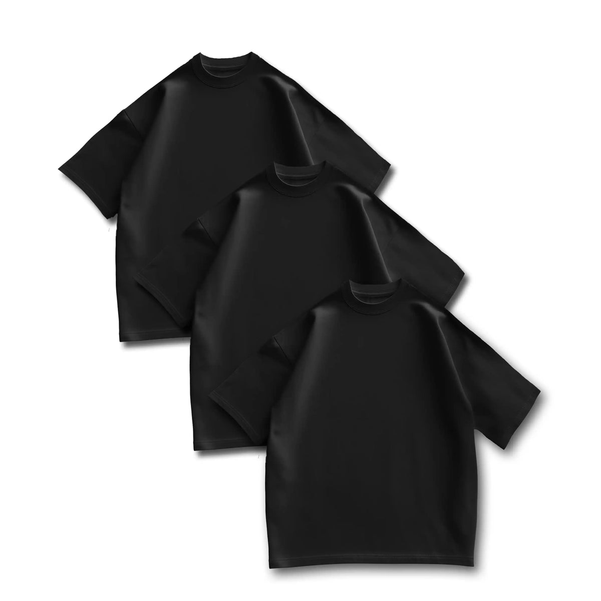 T32 Organic Heavy T-Shirt, Black 3-PACK, 300gsm [PRE-ORDER]