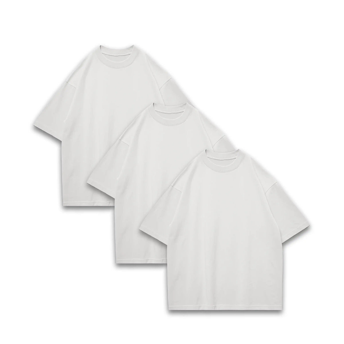 T32 Organic Heavy T-Shirt, White 3-PACK, 300GSM [IN STOCK]