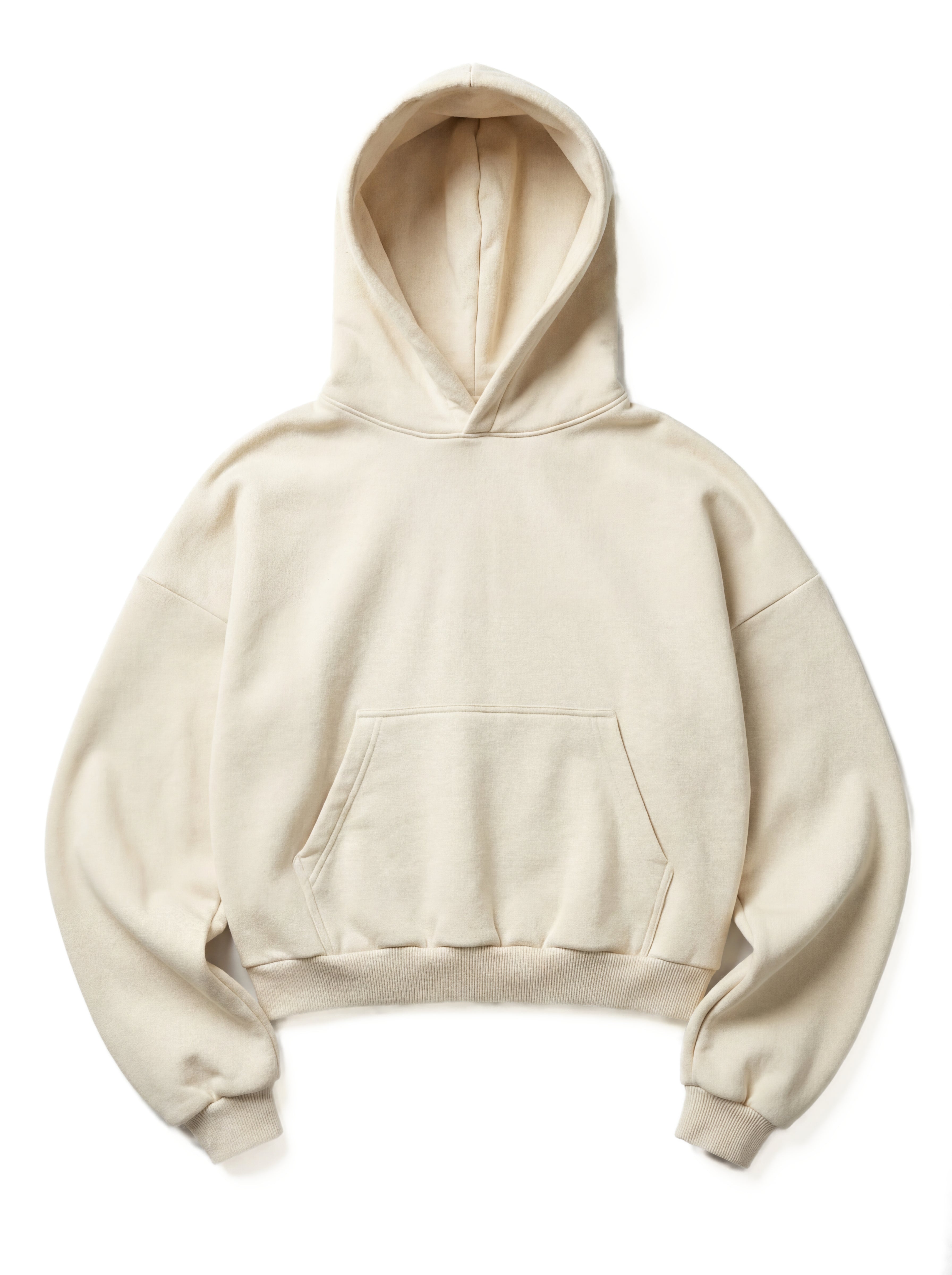 Z25 Athletic Cropped Hoodie, Arctic Wolf — 530GSM Organic Jersey Fleece-back [Pre-order, March 23rd]
