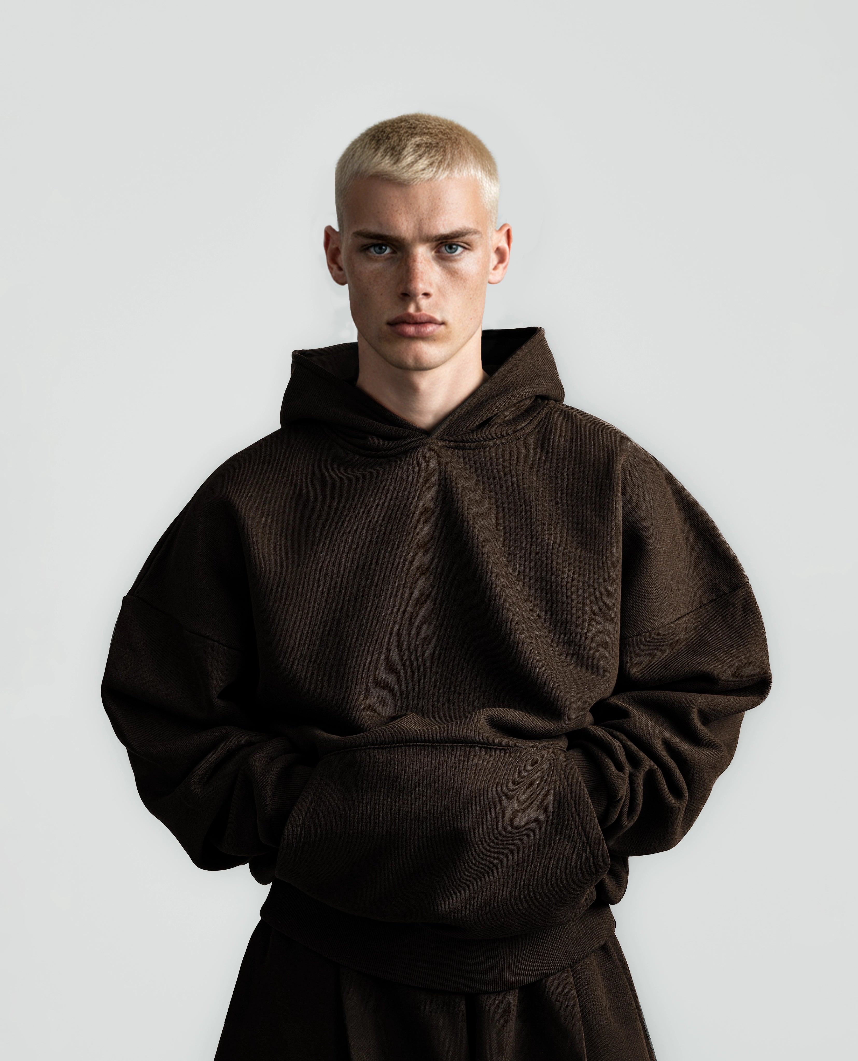 Y27 Ultra Heavy Organic Pull-Over, Mocha Brown [IN STOCK]