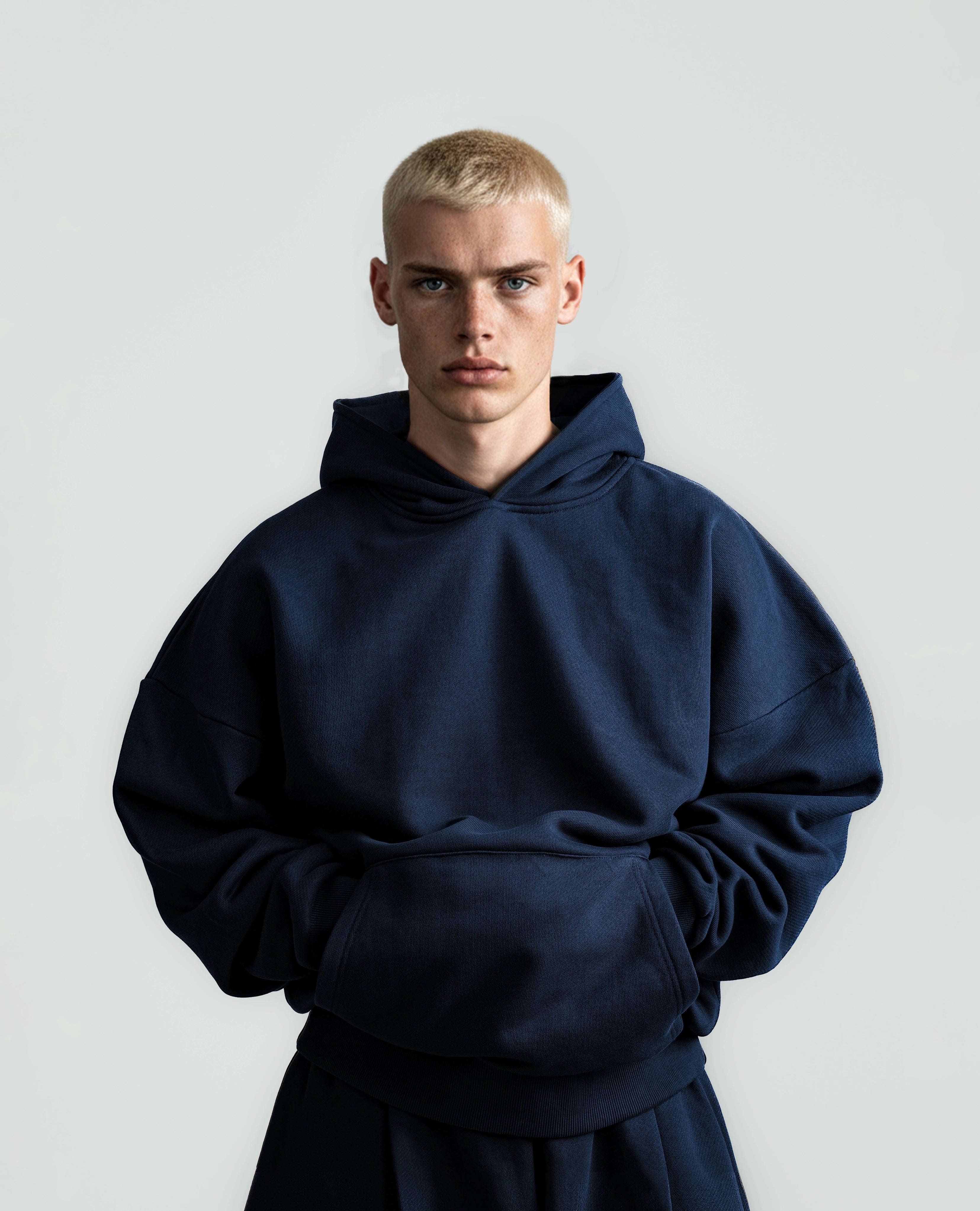 Y27 Ultra Heavy Organic Pull-Over, Deep Navy Blue [IN STOCK]
