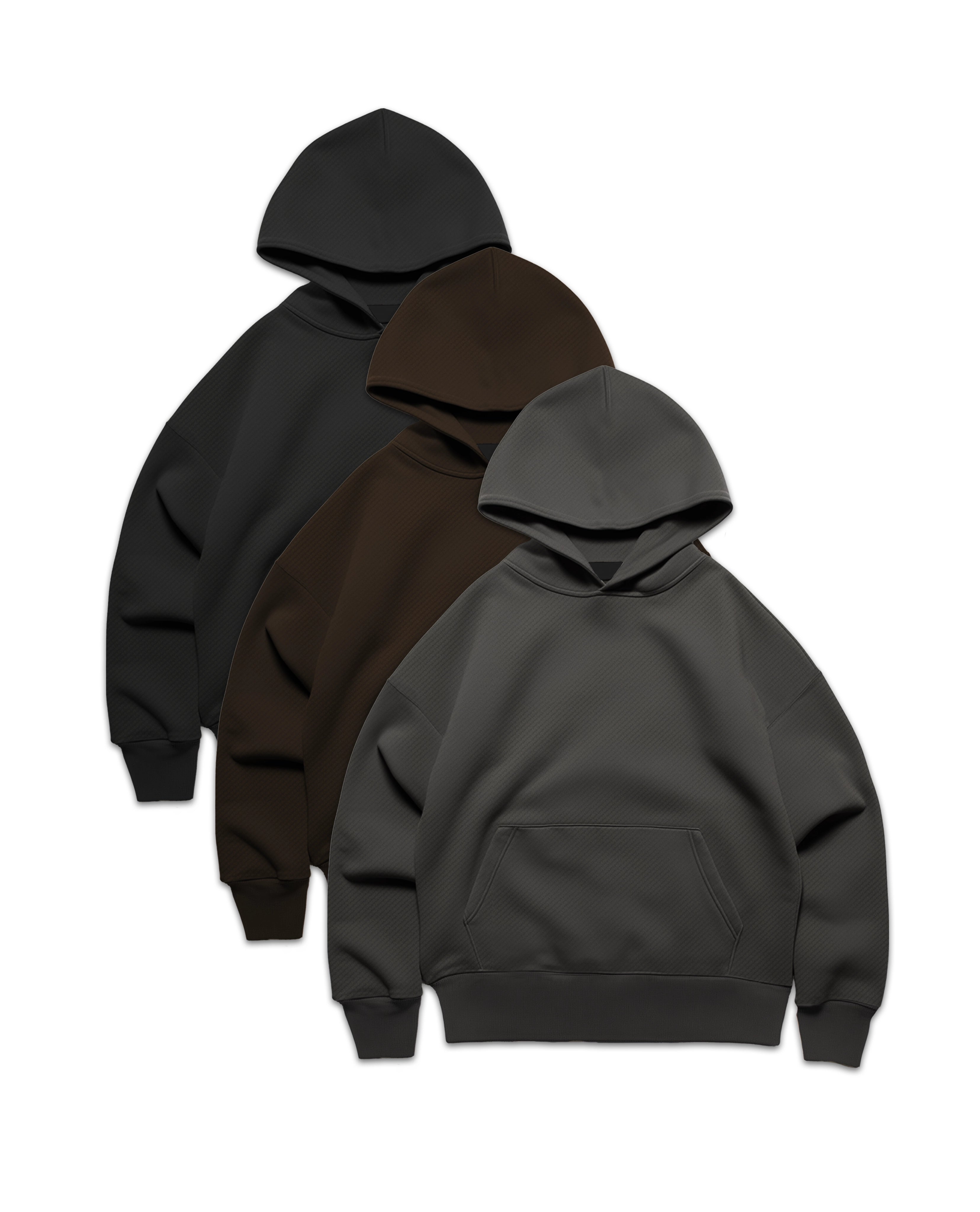 Y27 Ultra Heavy Organic Pull-Overs, Deep Tones, Hoodie 3-Pack [Pre-order: October 21 delivery]