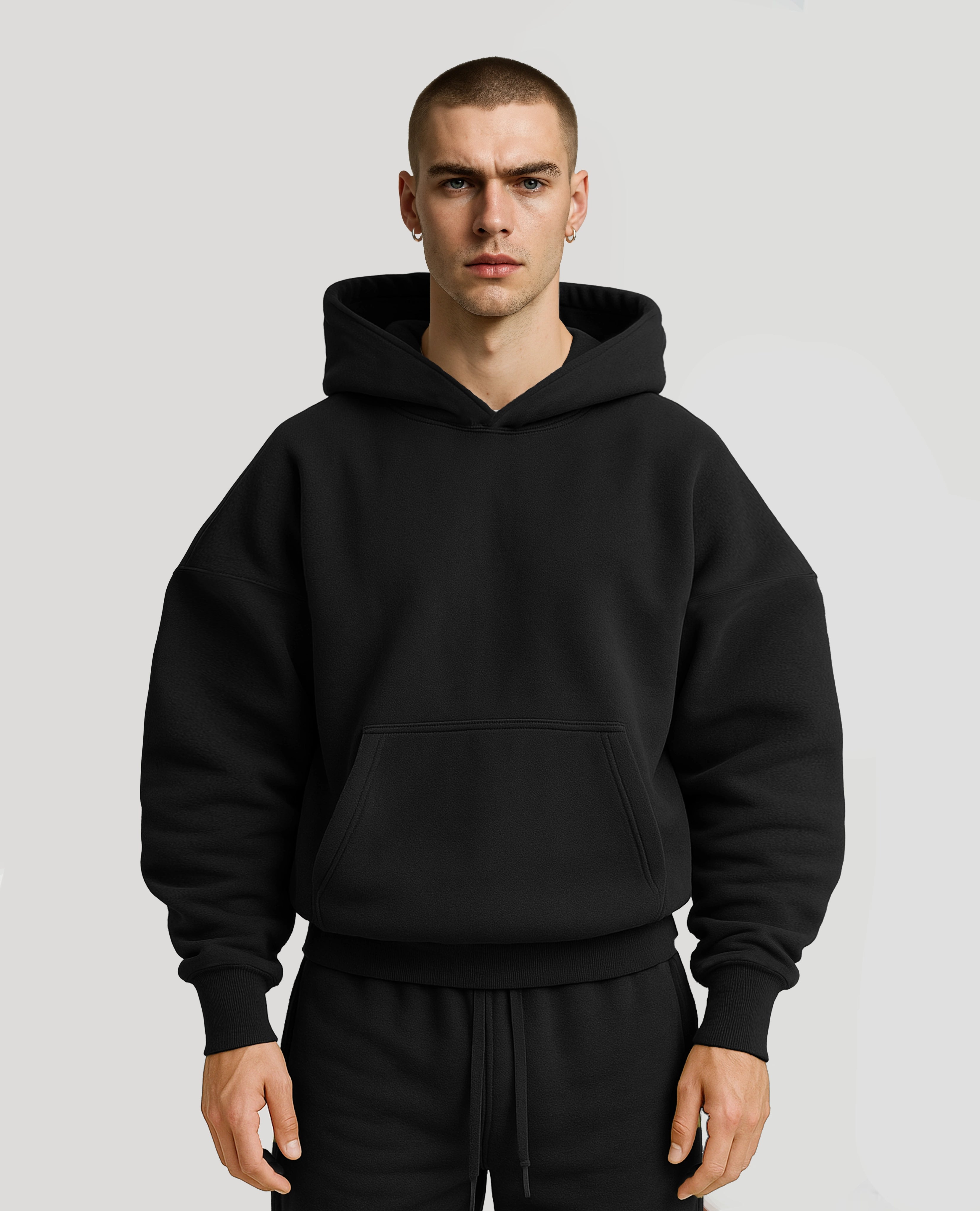 Y27 Ultra Heavy Organic Pull-Over, Jet Black [Pre-Order #3, Ships June 20th]