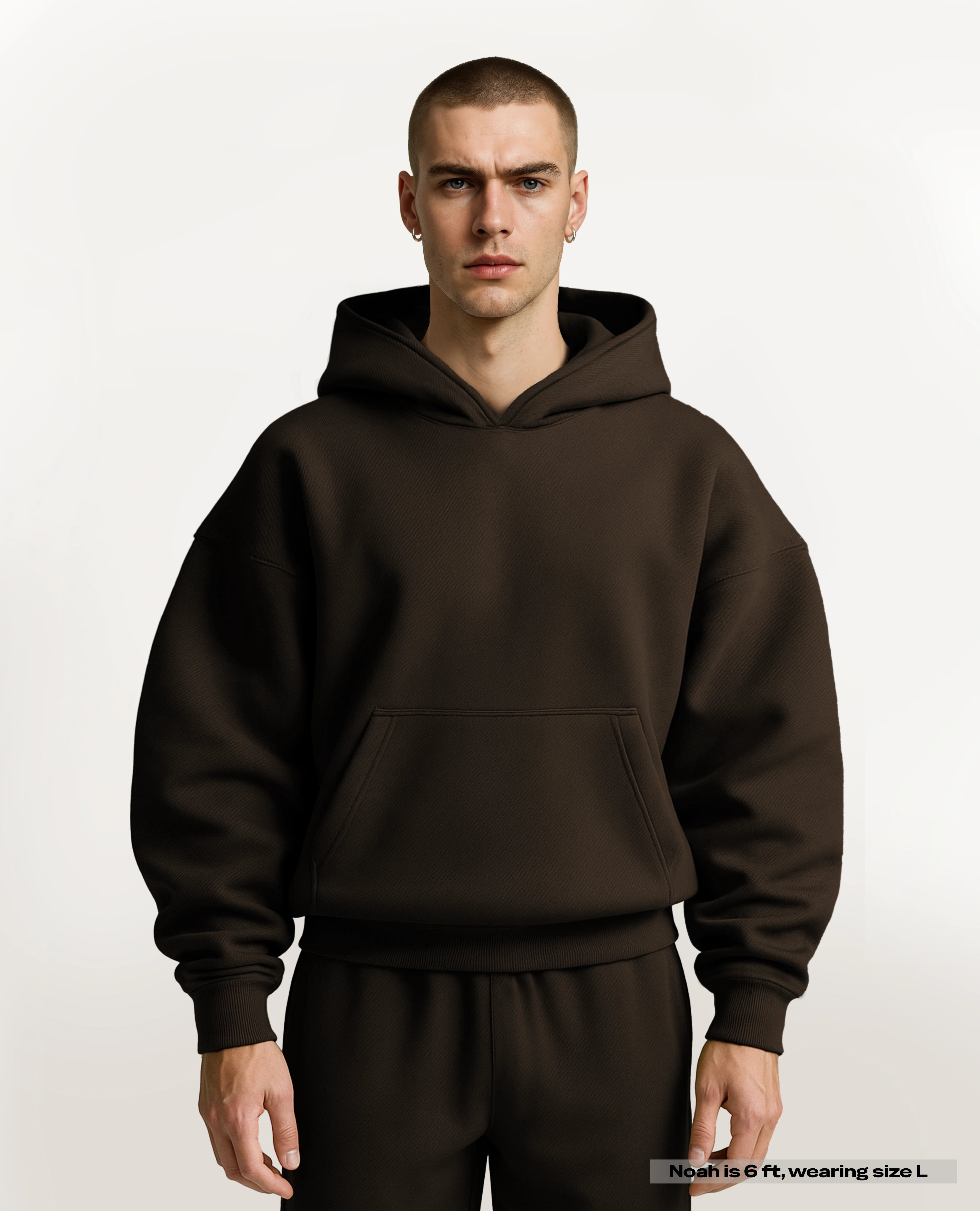 SE465 Oversized Sweat Pants charcoal rust (Clearance Final Sale)