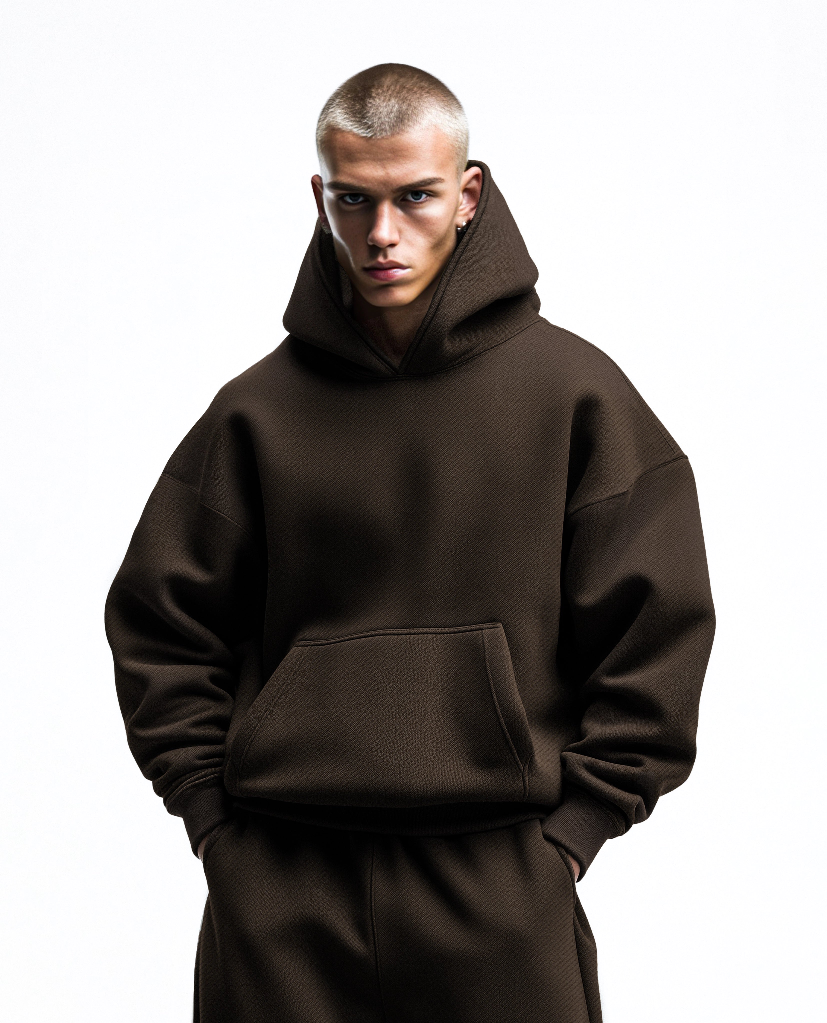 Y27 Ultra Heavy Organic Pull-Over, Mocha Brown