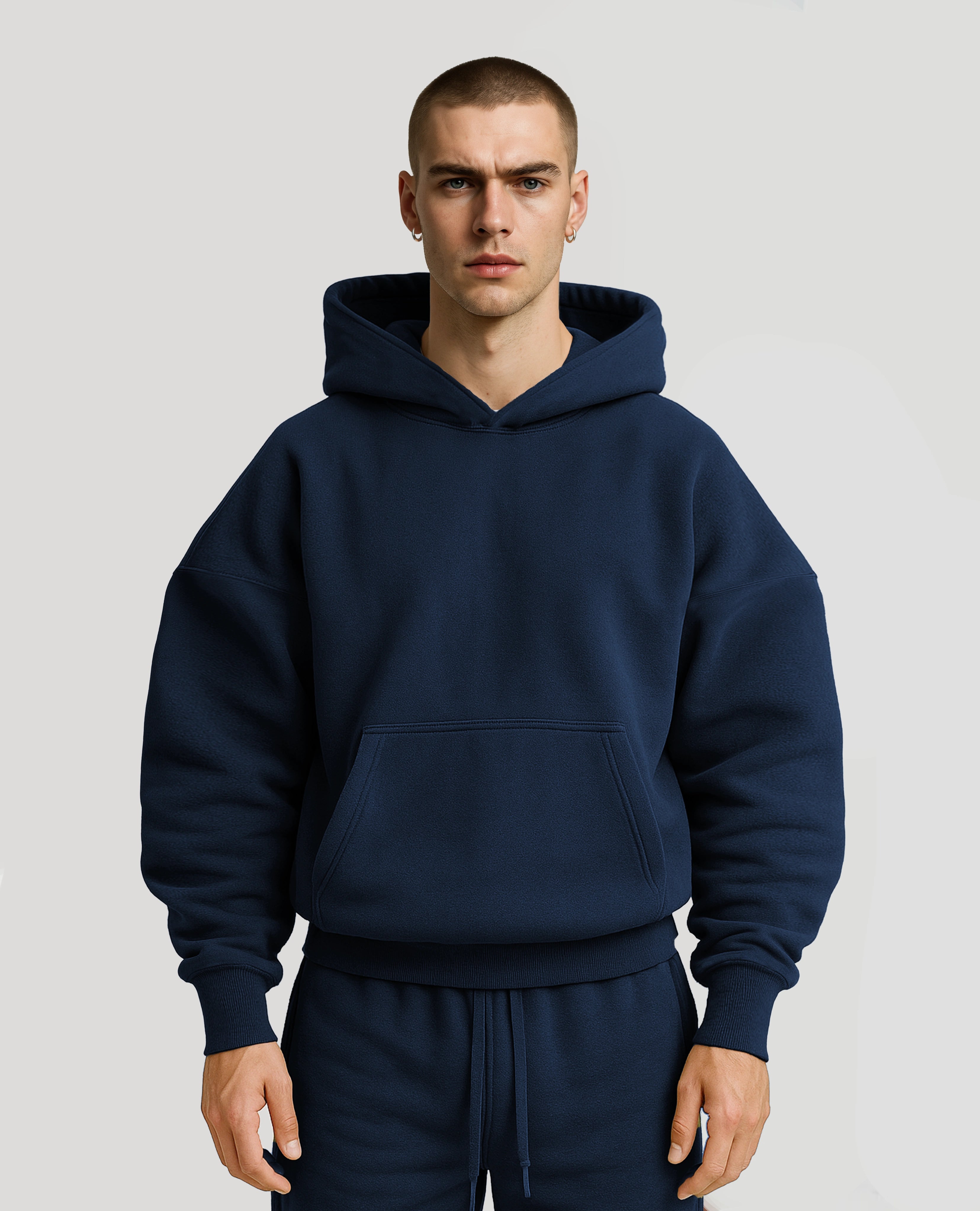 Y27 Ultra Heavy Organic Pull-Over, Deep Navy Blue [IN STOCK]