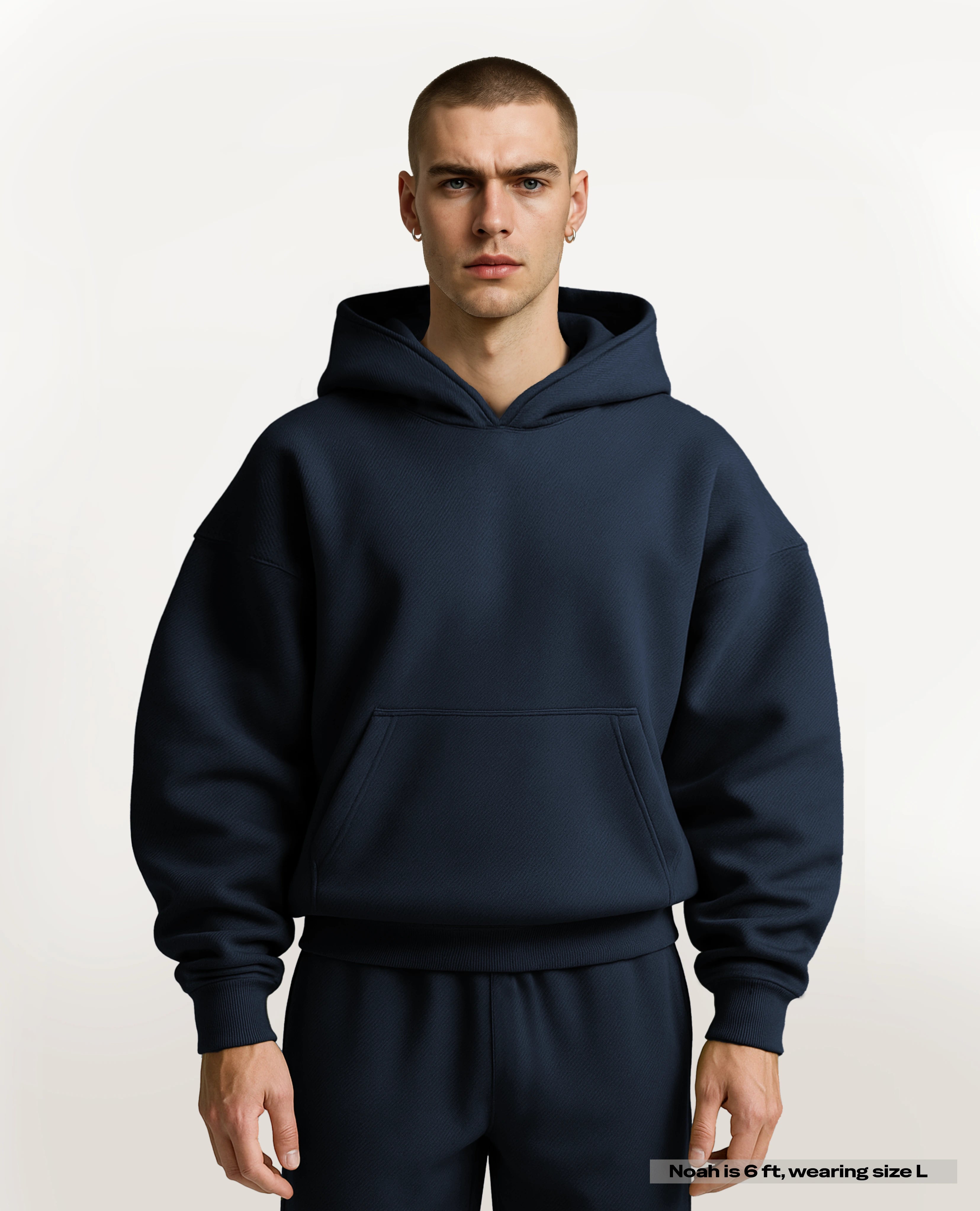 Y27 Ultra Heavy Organic Pull-Over, Deep Navy Blue [IN STOCK]