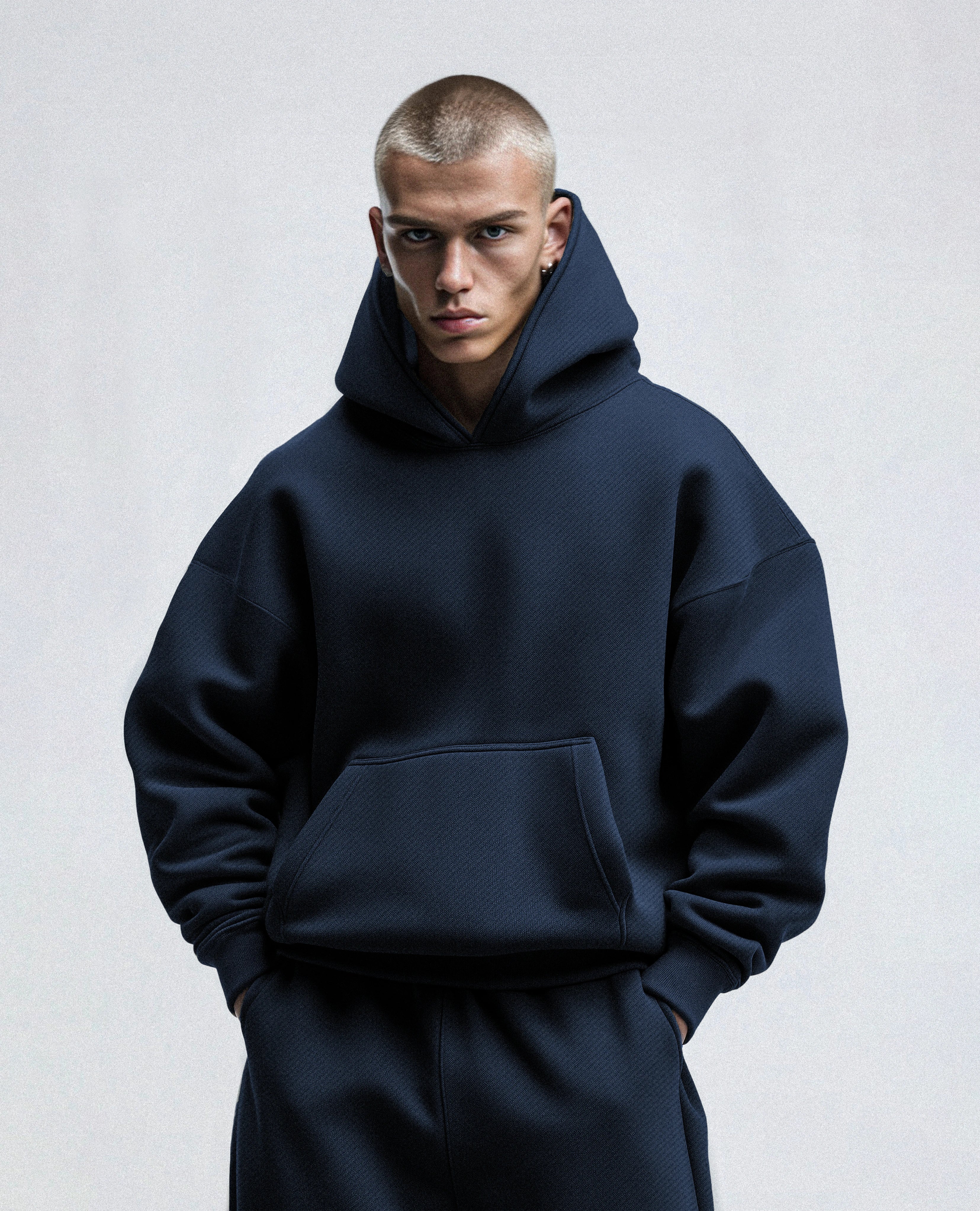 SE465 Oversized Sweat Pants Black