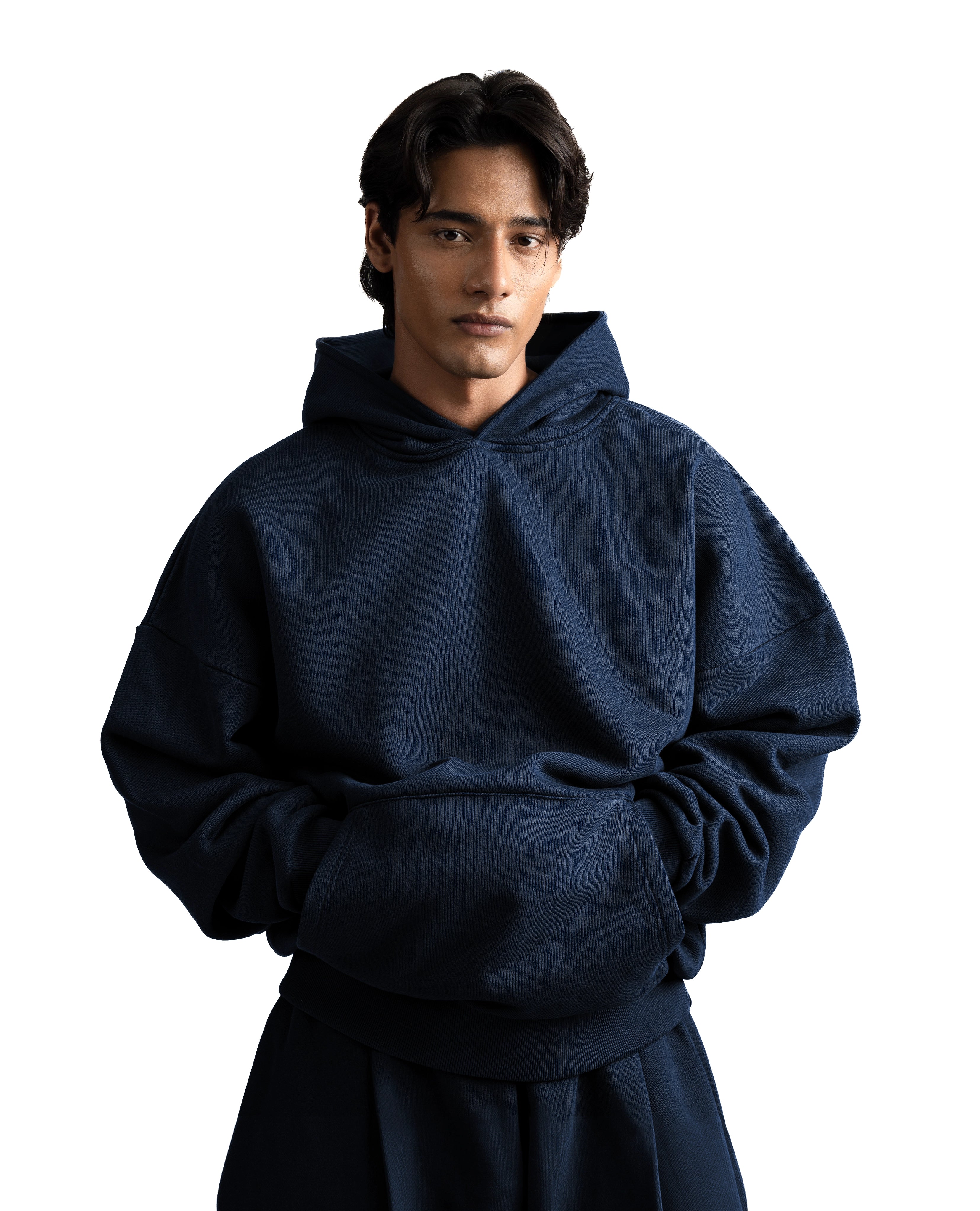 Y27 Ultra Heavy Organic Pull-Over, Deep Navy Blue [IN STOCK]