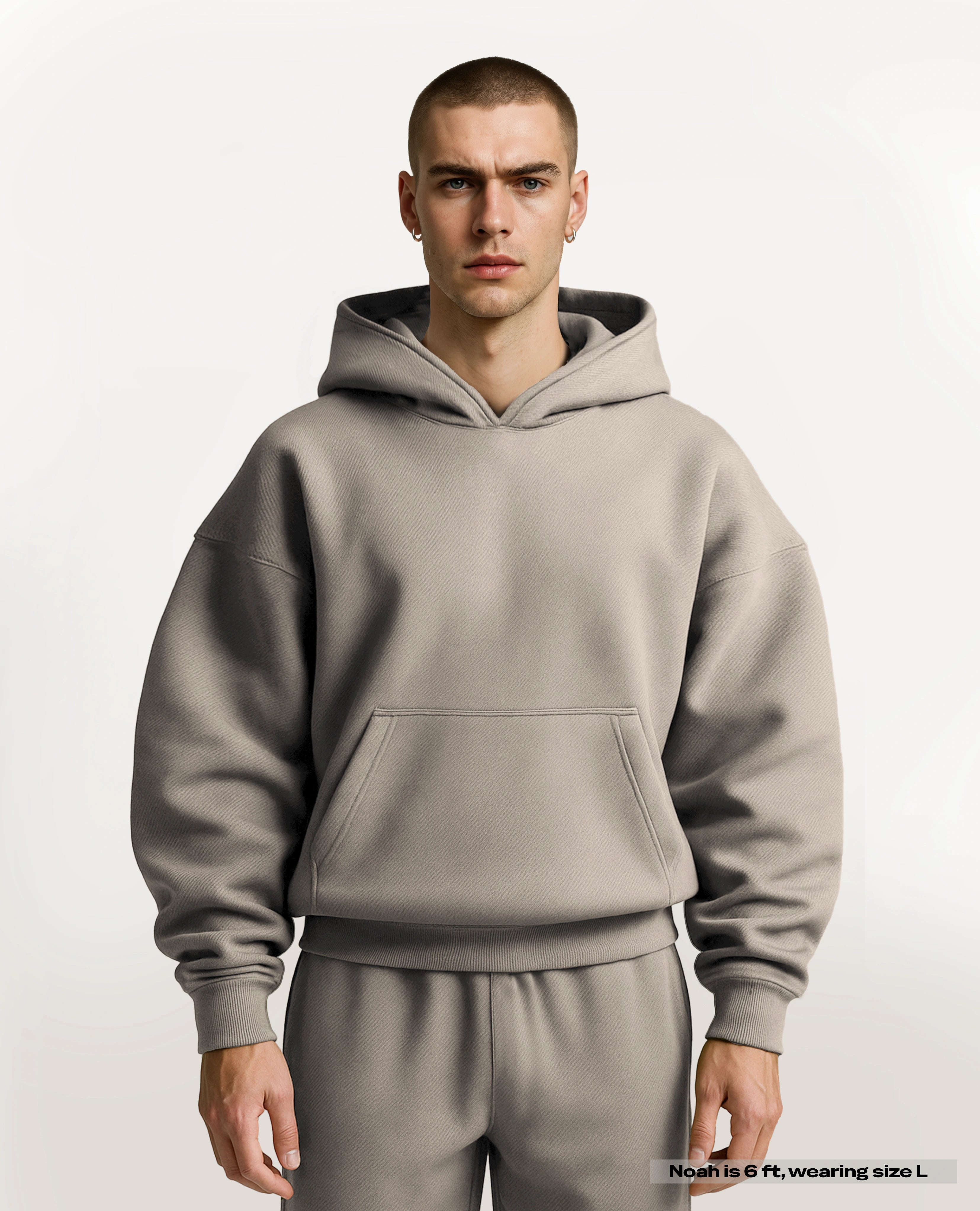 Y27 Ultra Heavy Organic Pull-Over, Smokey taupe [IN STOCK]